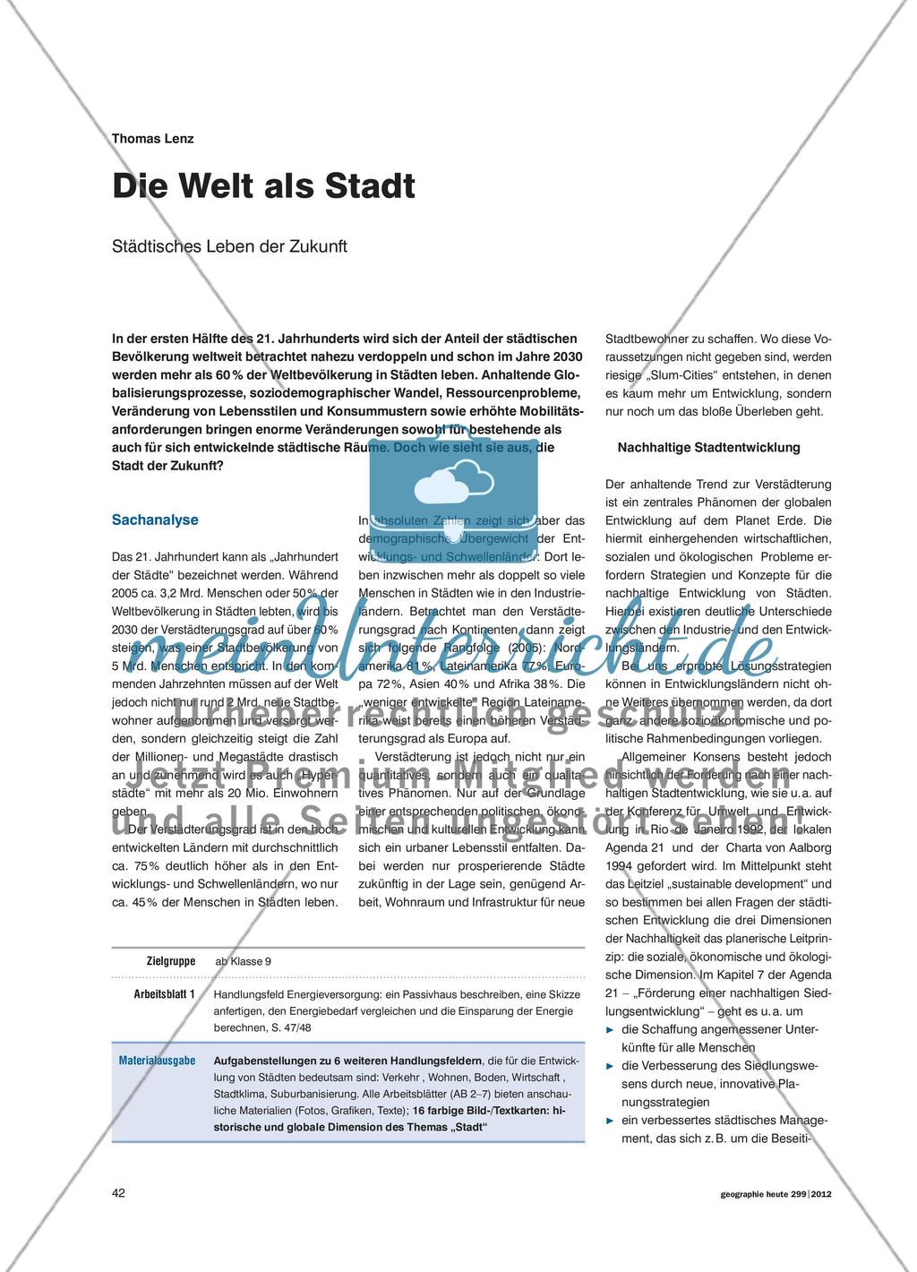 Städtisches Leben der Zukunft Preview 1