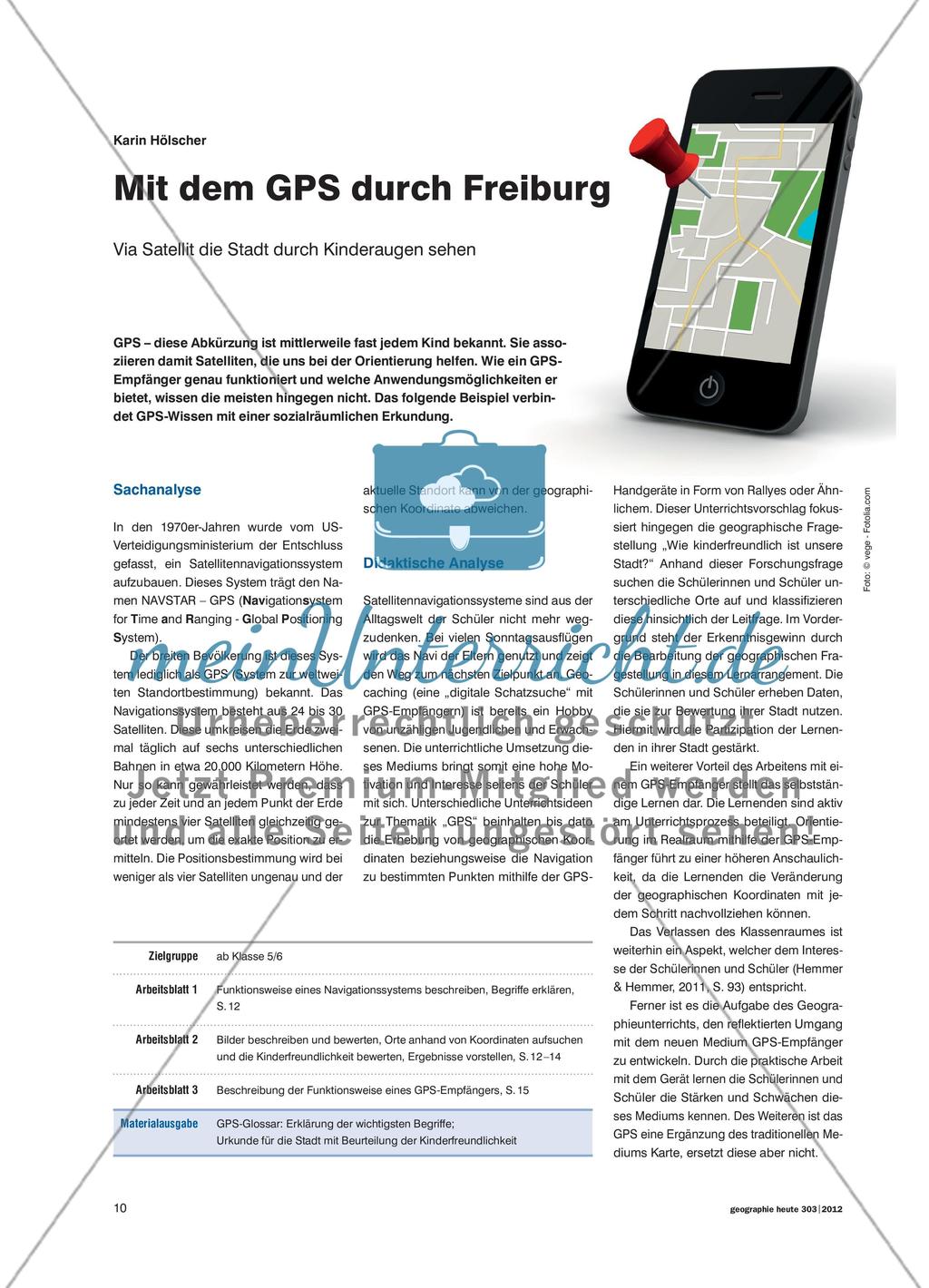 Das Aufsuchen von Koordinaten mit dem GPS-Gerät Preview 1
