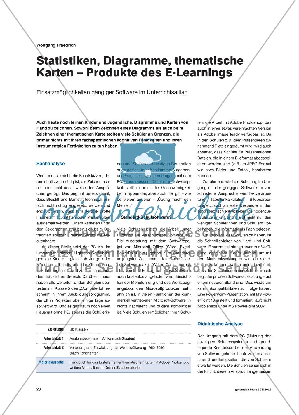 Produkte des E-Learnings: Einsatzmöglichkeiten gängiger Software im Unterrichtsalltag Preview 1