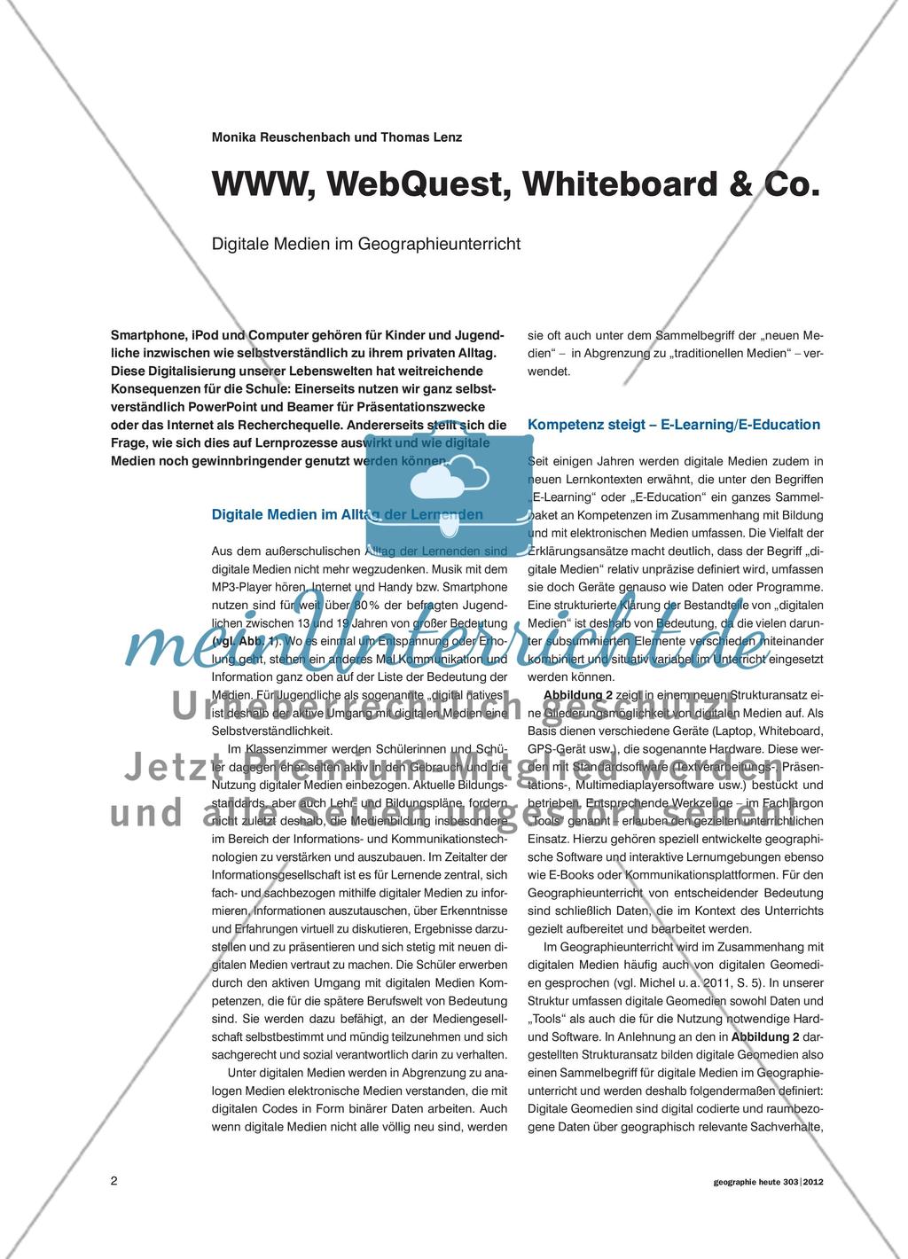 Digitale Medien im Geographieunterricht Preview 1