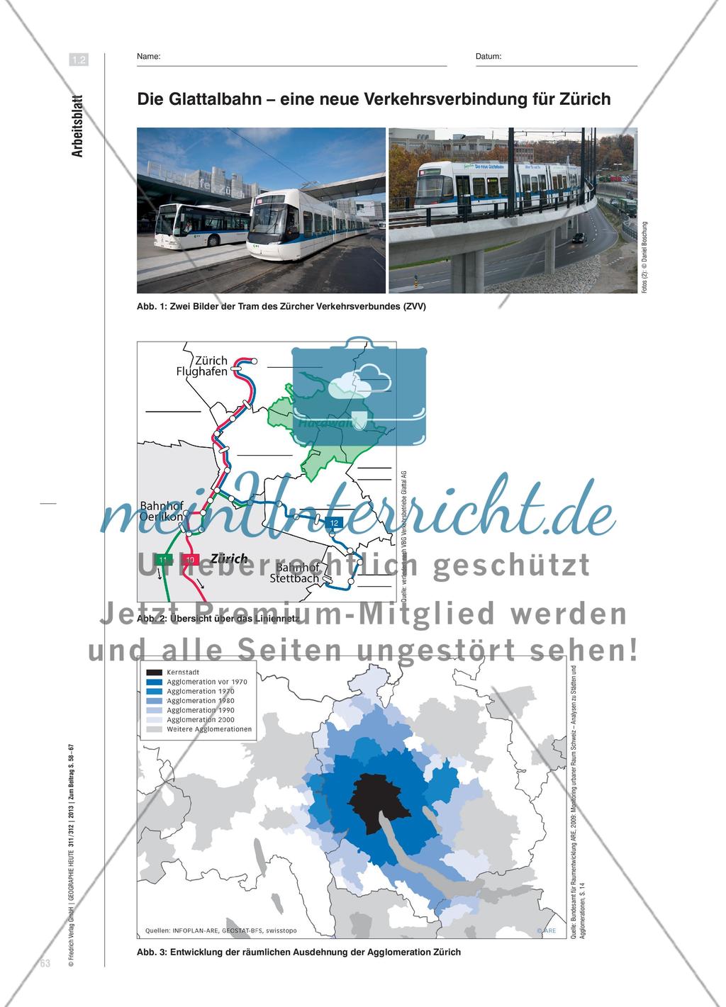 Glattalbahn - Erkundung der Verkehrserschließung von Zürich Nord durch Handlung, bildhafte Vorstellung und symbolische Darstellung Preview 6