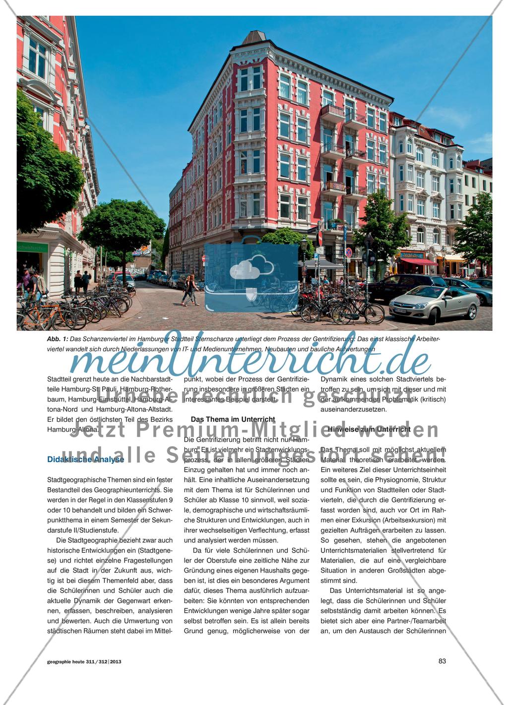 Erfolg oder Enttäuschung im Stadtteil Sternschanze? - Der Prozess der Gentrifizierung am Beispiel des Hamburger Stadtteils Preview 2