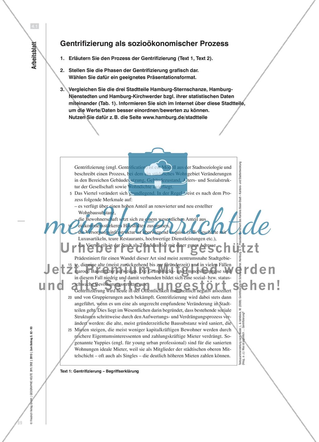 Erfolg oder Enttäuschung im Stadtteil Sternschanze? - Der Prozess der Gentrifizierung am Beispiel des Hamburger Stadtteils Preview 8