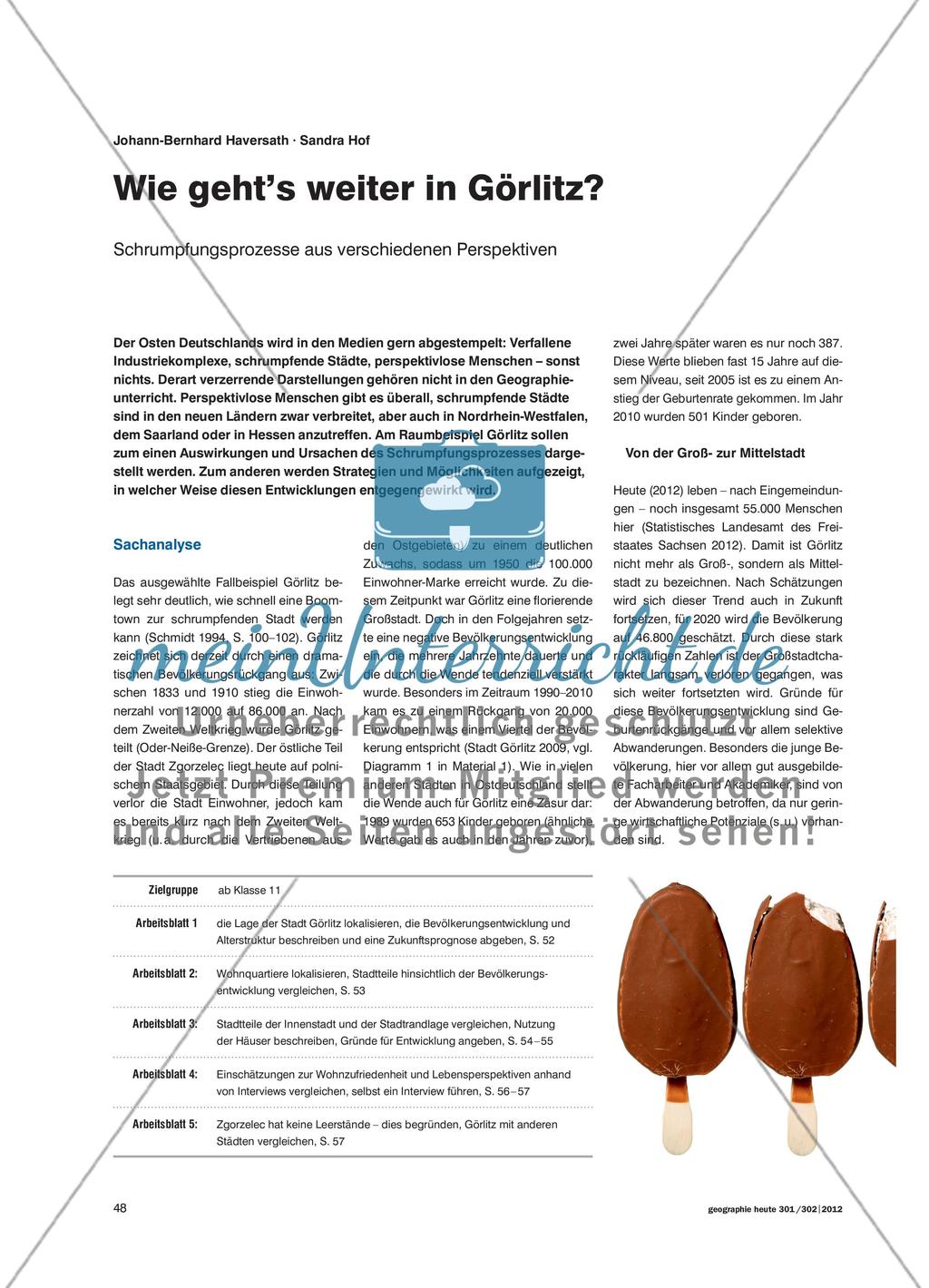 Wie geht’s weiter in Görlitz? - Schrumpfungsprozesse aus verschiedenen Perspektiven Preview 1