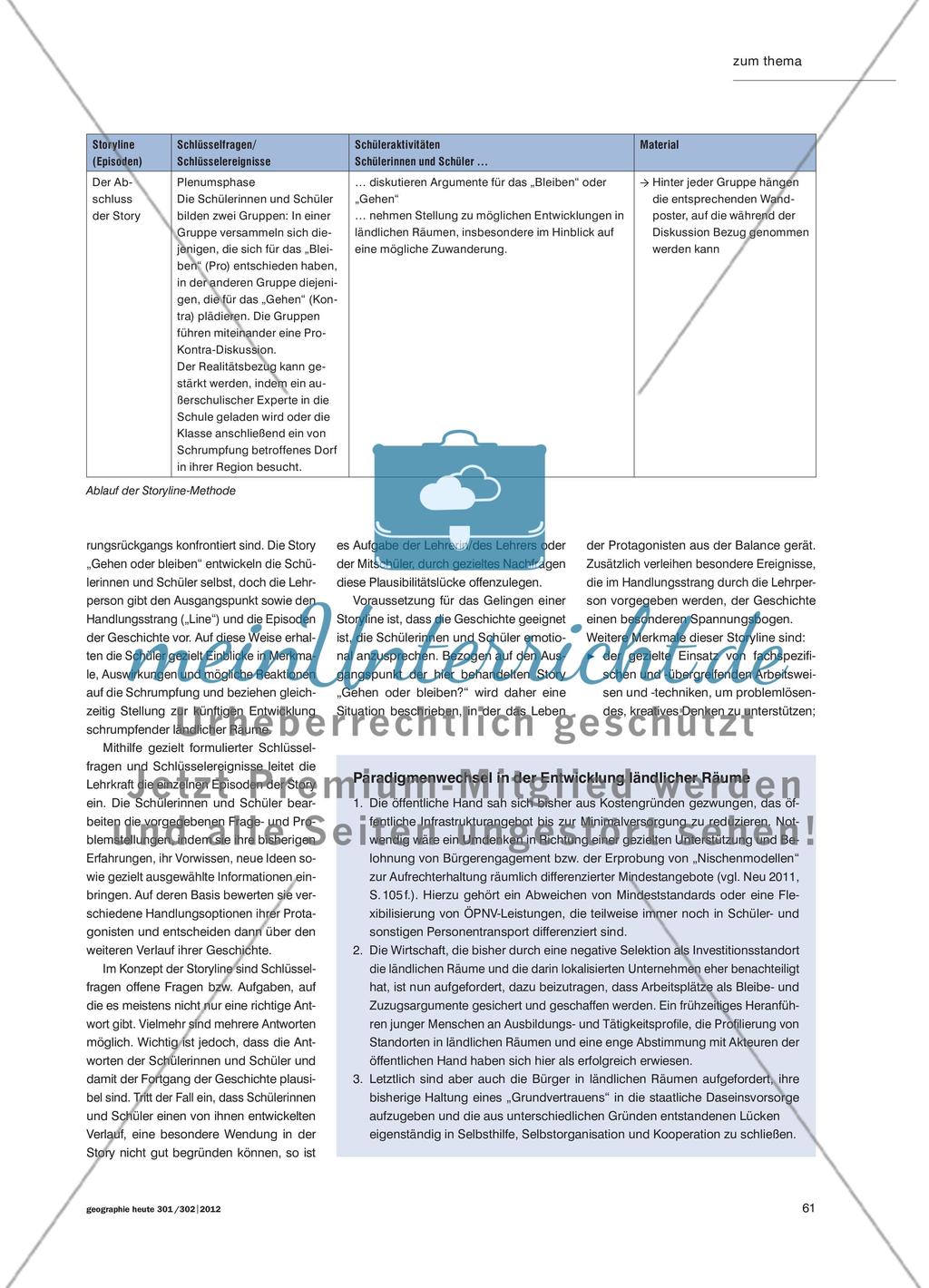 Gehen oder bleiben? - Sozialräumliche Analyse des demographischen Wandels in ländlichen Räumen Preview 4