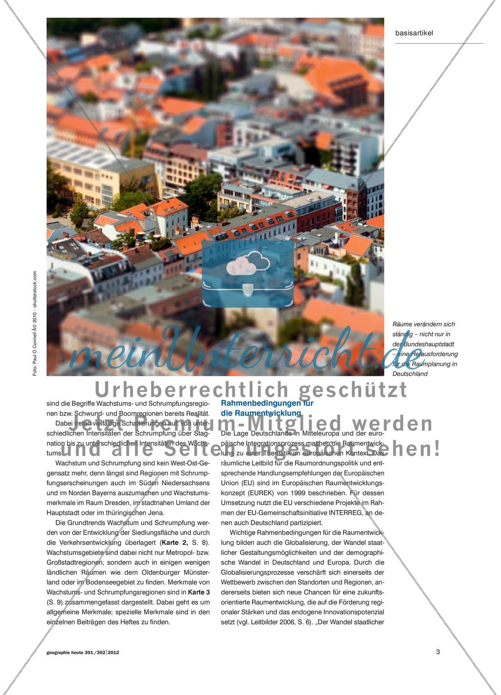 Raumentwicklung in Deutschland - Grundtendenzen, Herausforderungen und Strategien Preview 2
