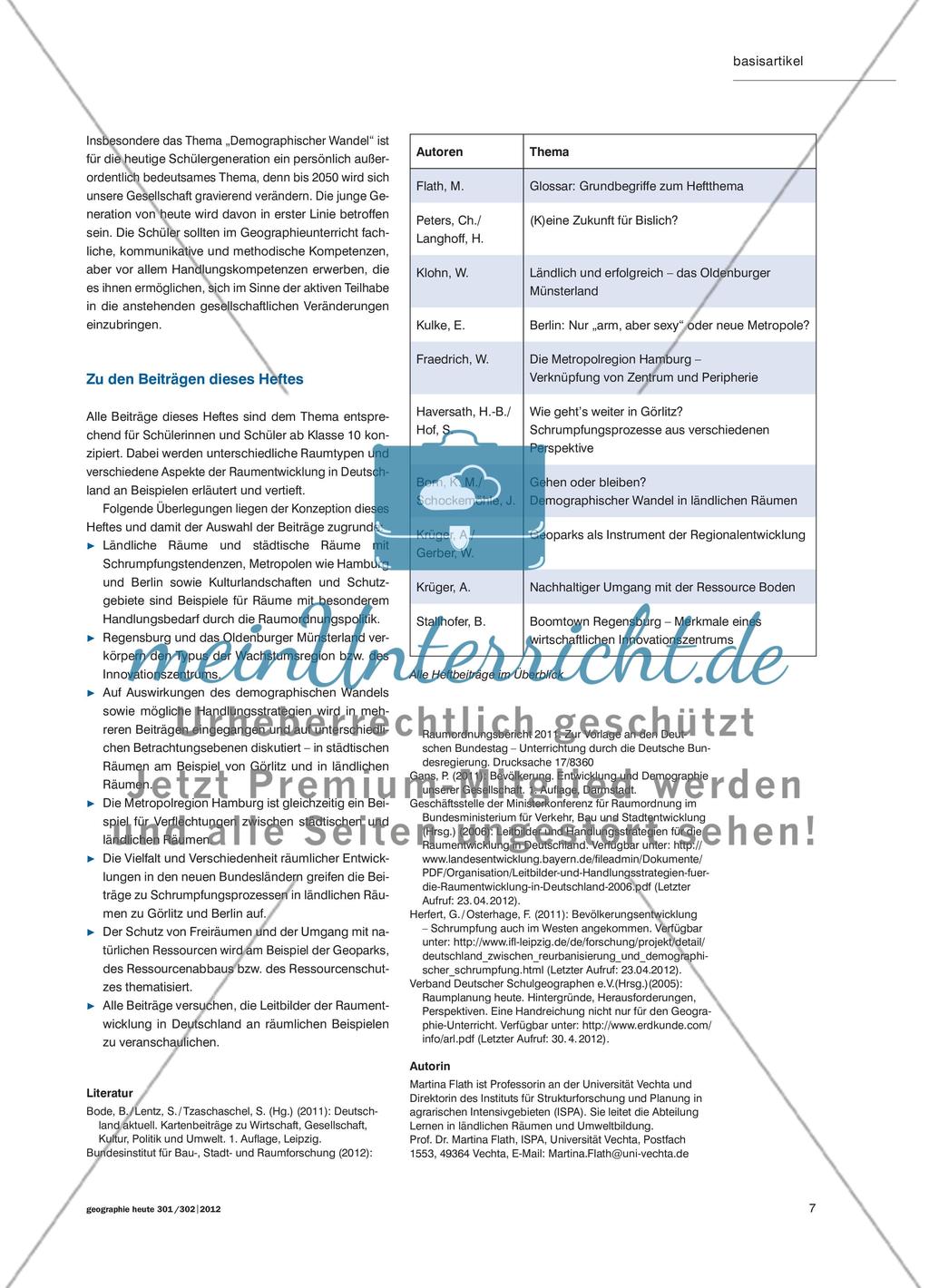 Raumentwicklung in Deutschland - Grundtendenzen, Herausforderungen und Strategien Preview 6