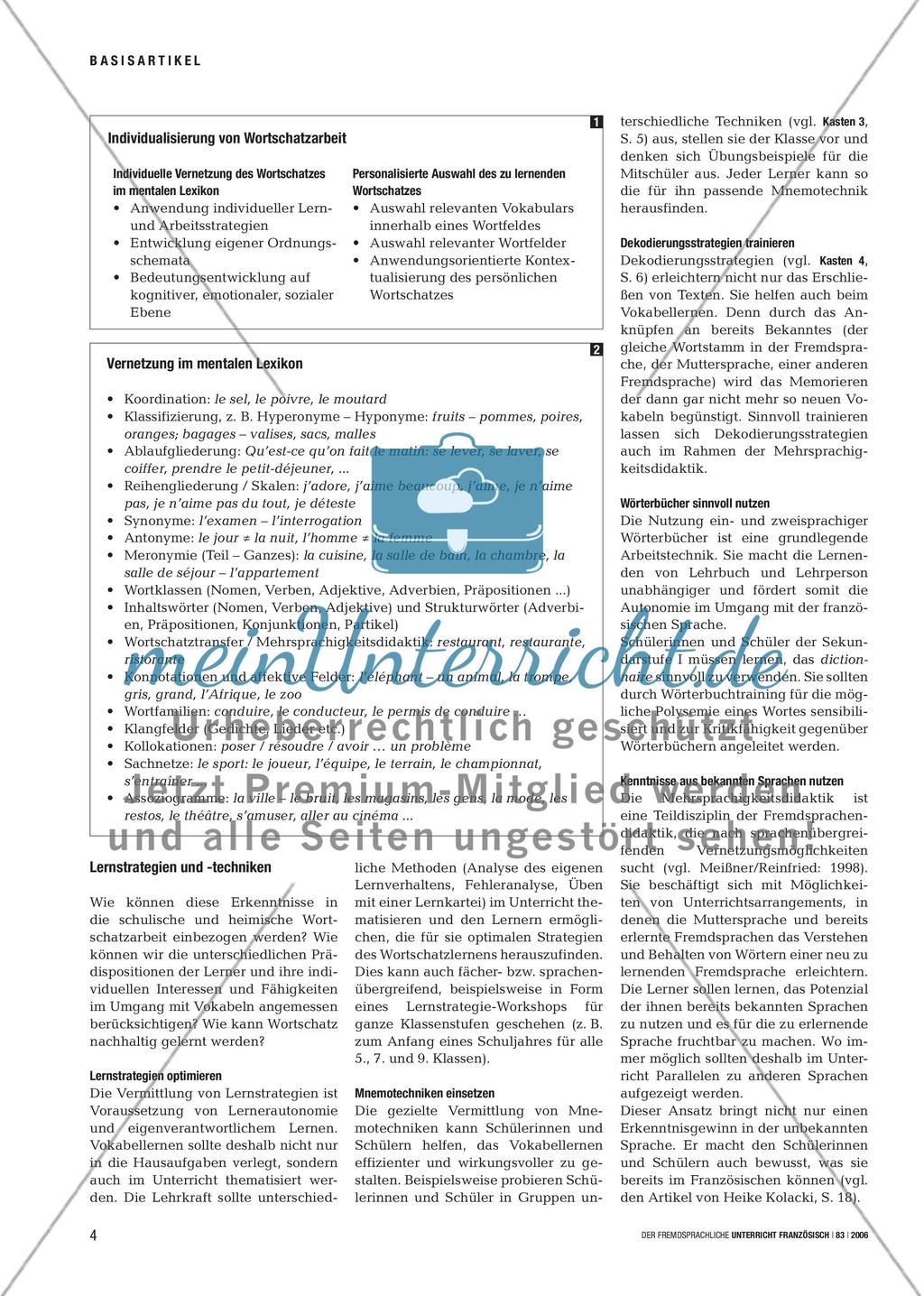 Wortschatzarbeit individuell Preview 3
