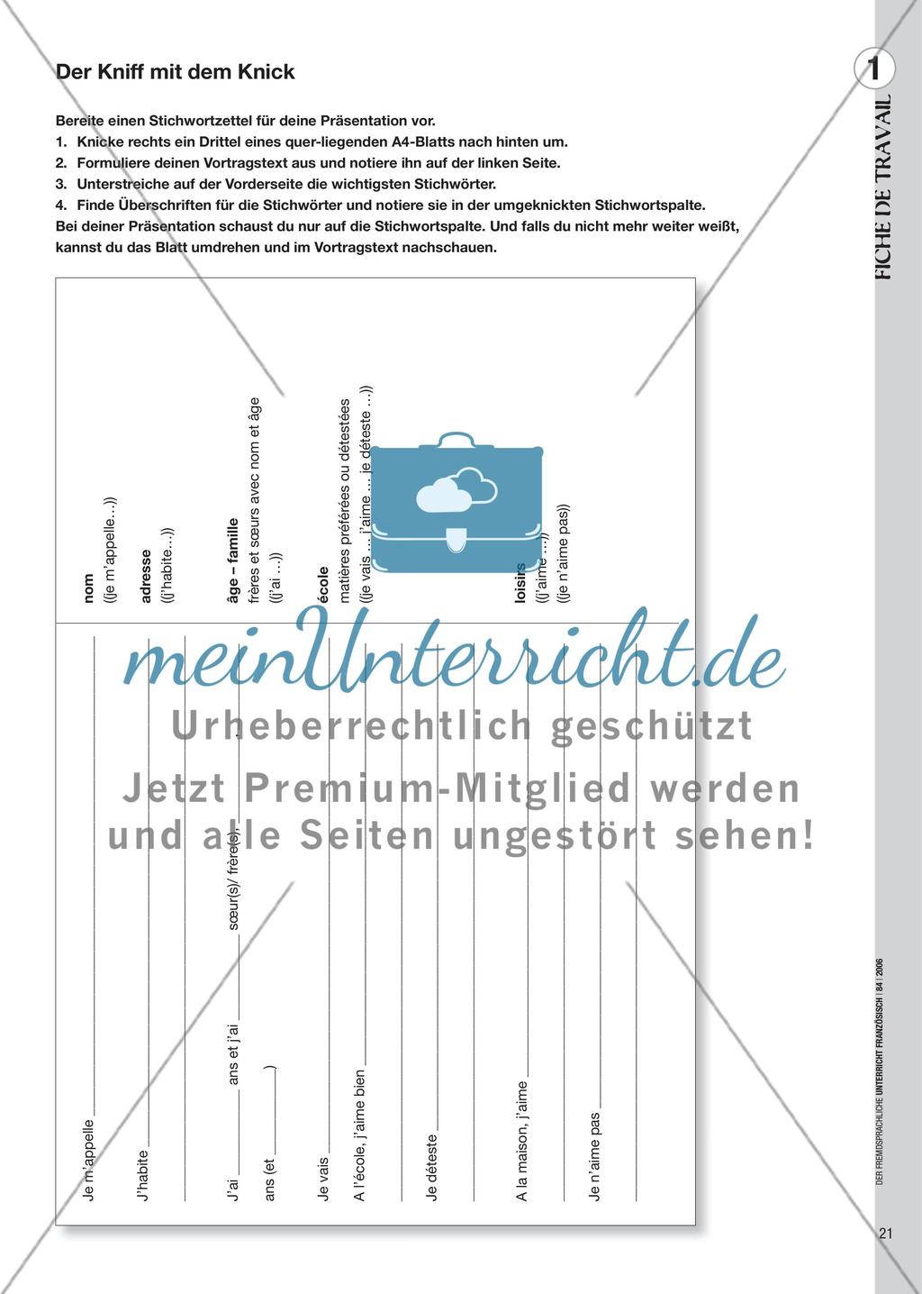 Der Kniff mit dem Knick - Präsentieren ohne Angst mit Stichwortzetteln Preview 4