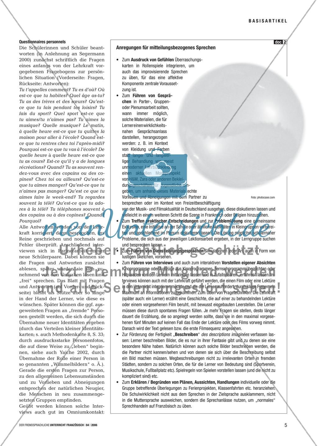La pensée parle, est parlante - Sprechen fördern von Anfang an Preview 4
