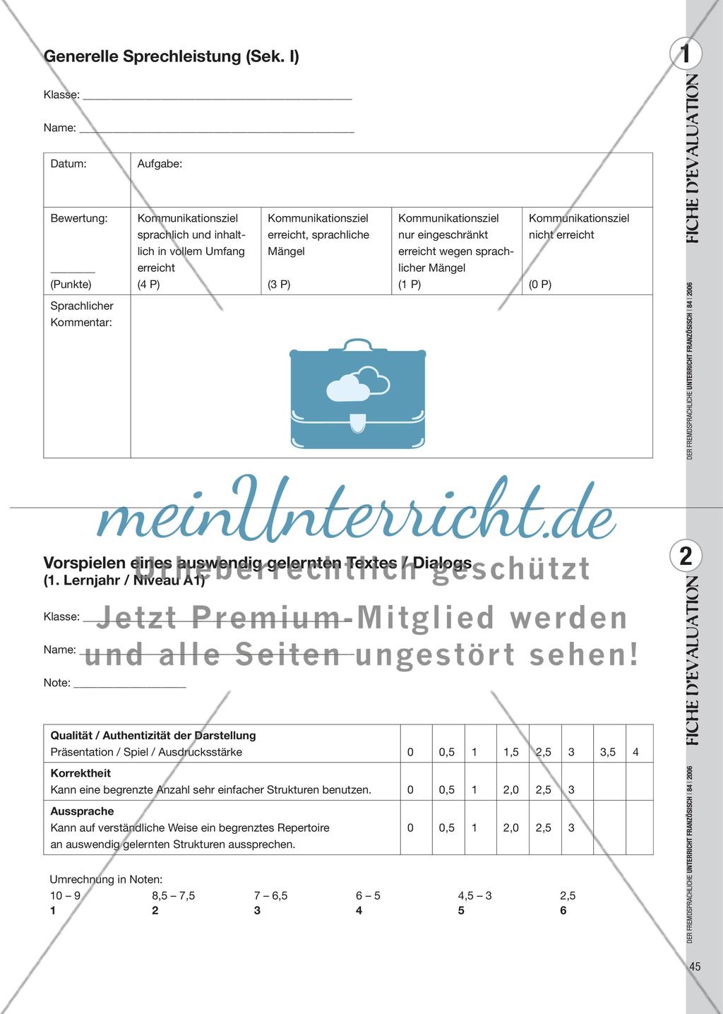 Mehr Mündlichkeit, auch in Klassenarbeiten! - Vorschläge für mündliche Leistungsüberprüfungen Preview 6
