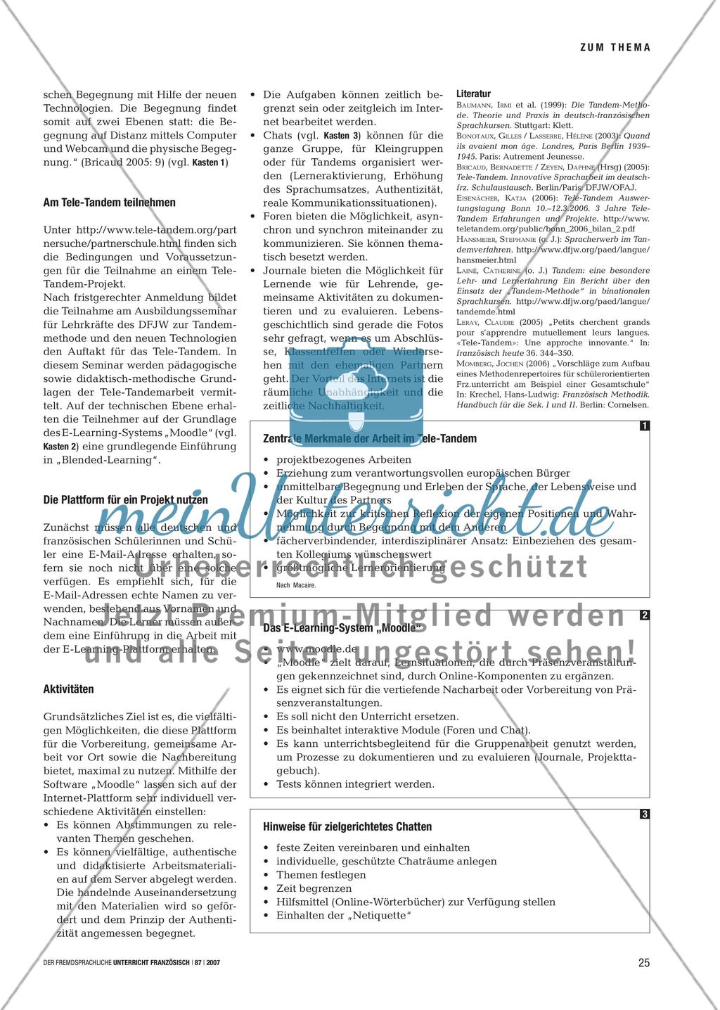Faire ensemble – de plus en plus - Virtuelle Begegnungen im Tele-Tandem gestalten Preview 2
