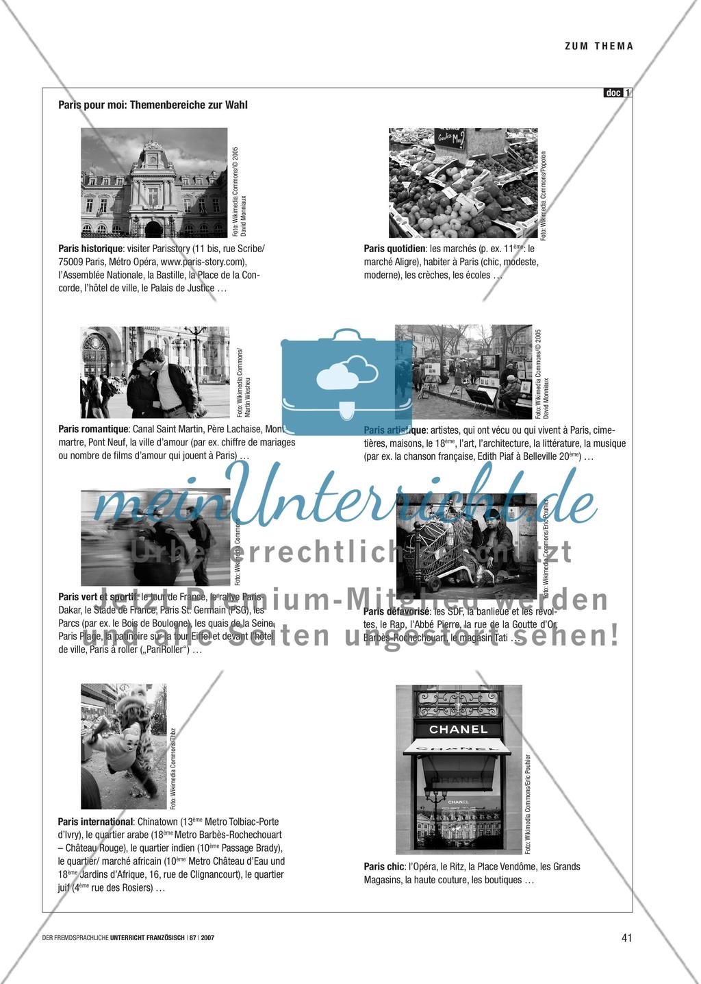 Paris pour moi - Verschiedene Facetten von Paris bei einer Klassenfahrt entdecken Preview 2