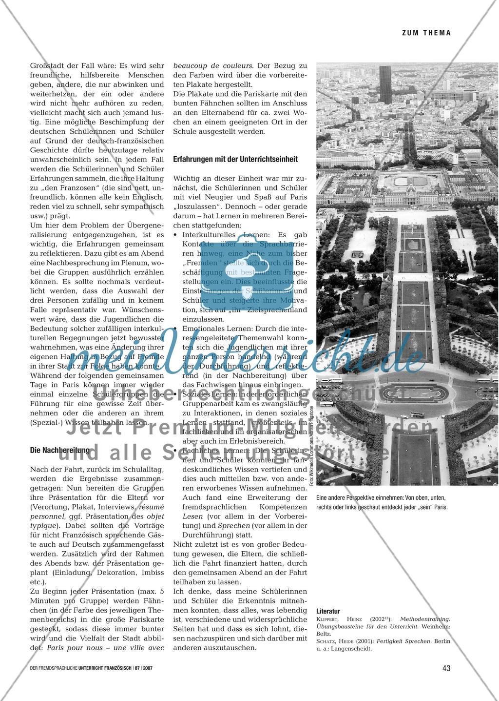Paris pour moi - Verschiedene Facetten von Paris bei einer Klassenfahrt entdecken Preview 5