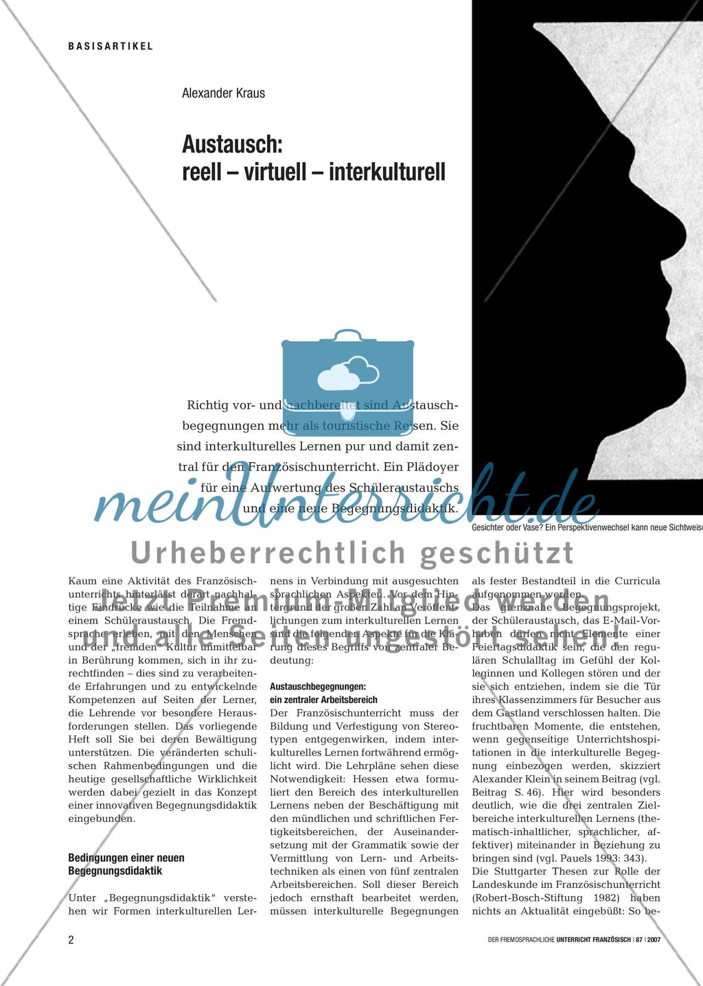 Austausch: reell – virtuell – interkulturell Preview 1