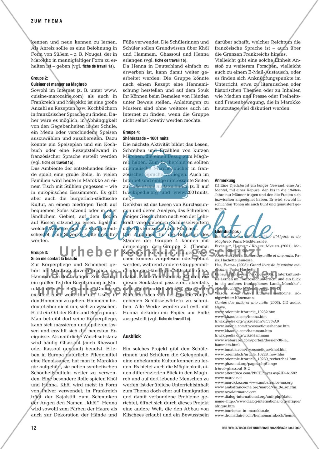 Hören, sehen, riechen, schmecken - Ein marokkanischer Souk im Klassenzimmer Preview 3
