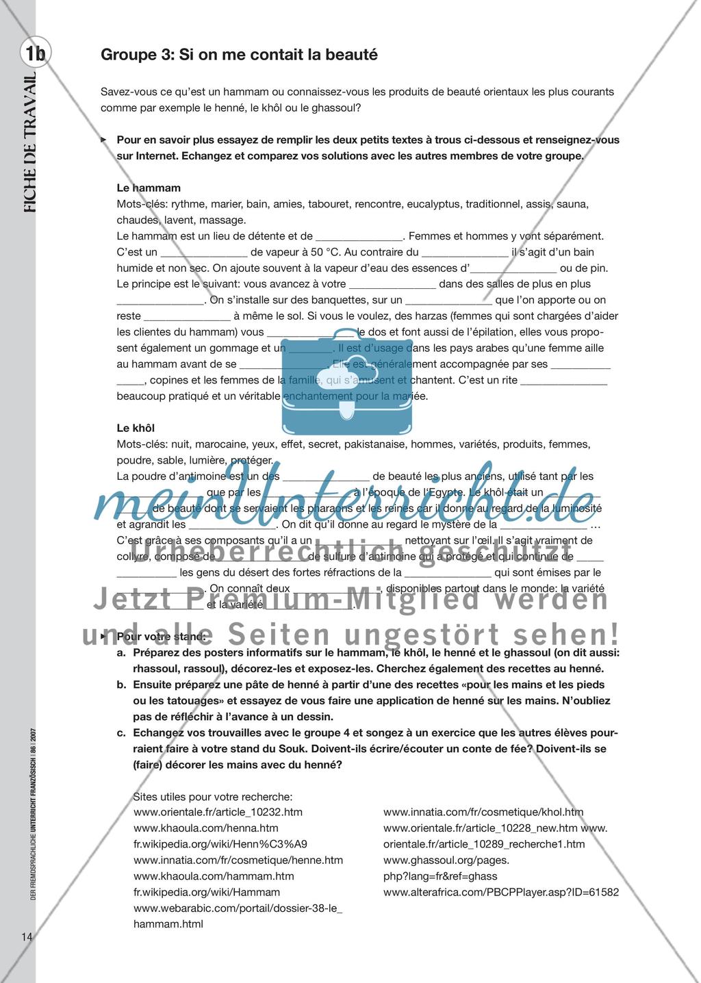 Hören, sehen, riechen, schmecken - Ein marokkanischer Souk im Klassenzimmer Preview 5