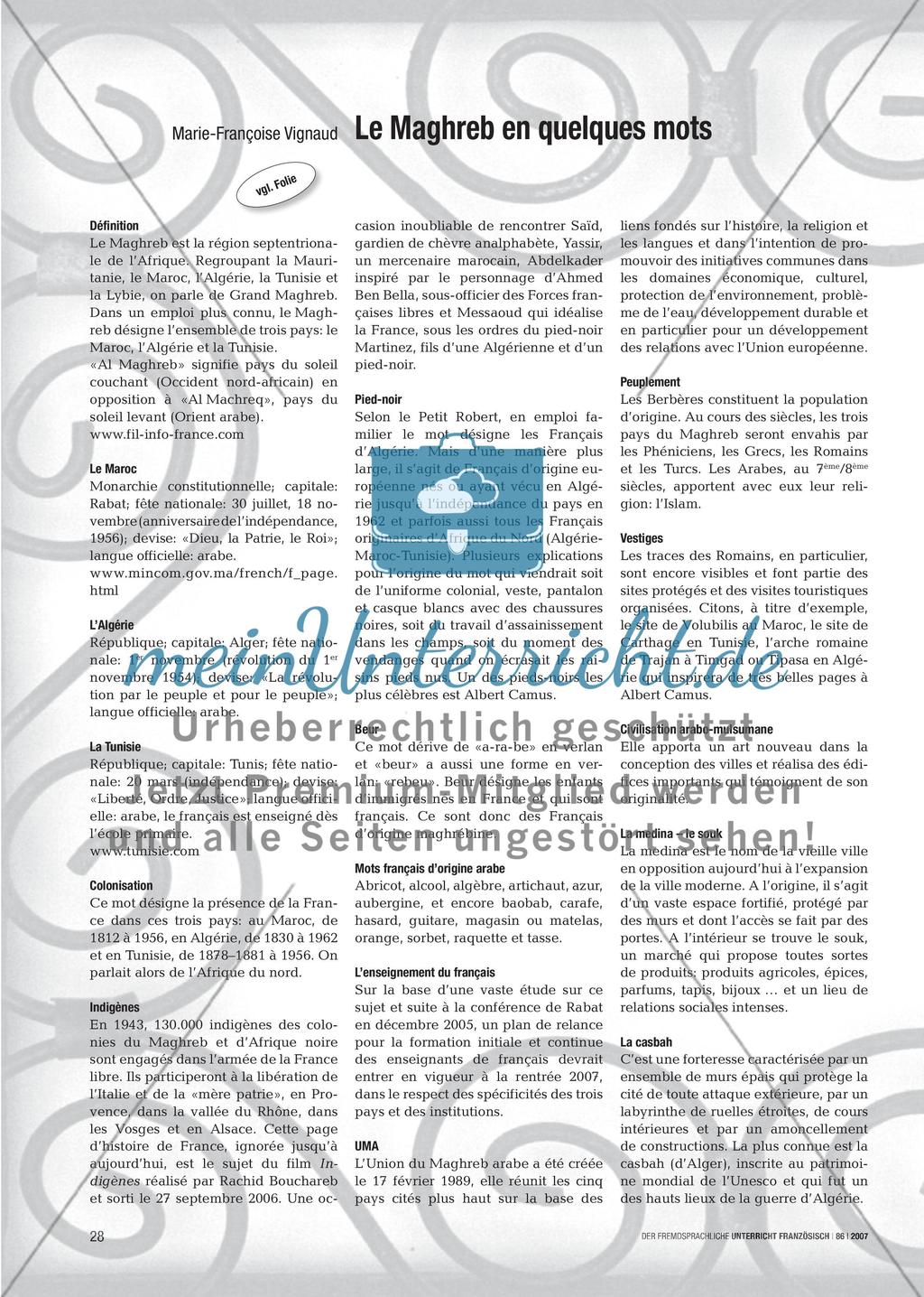 Le Maghreb en quelques mots Preview 1