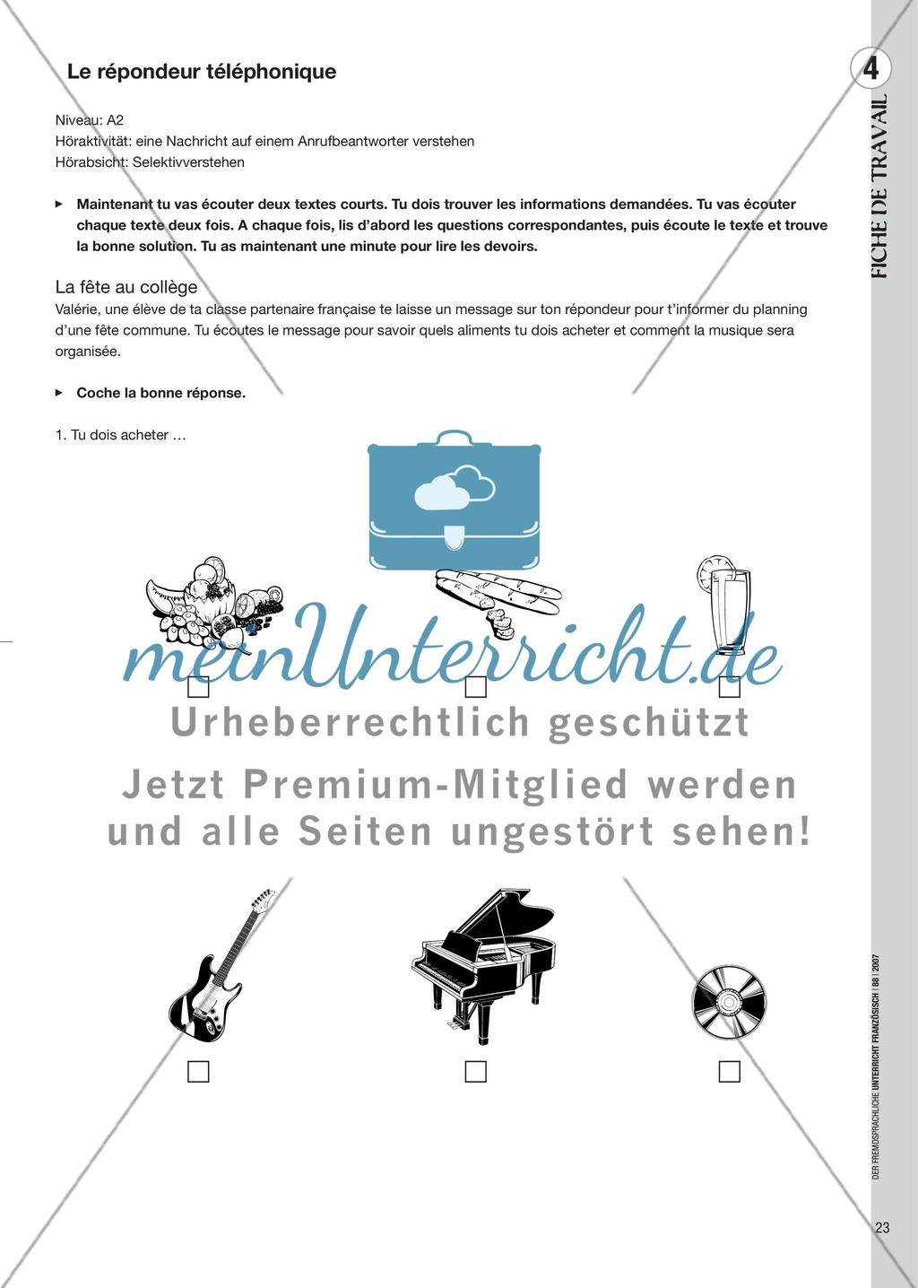 Ecoutez! - Standardorientierte Schulung und Überprüfung des Hörverstehens Preview 10