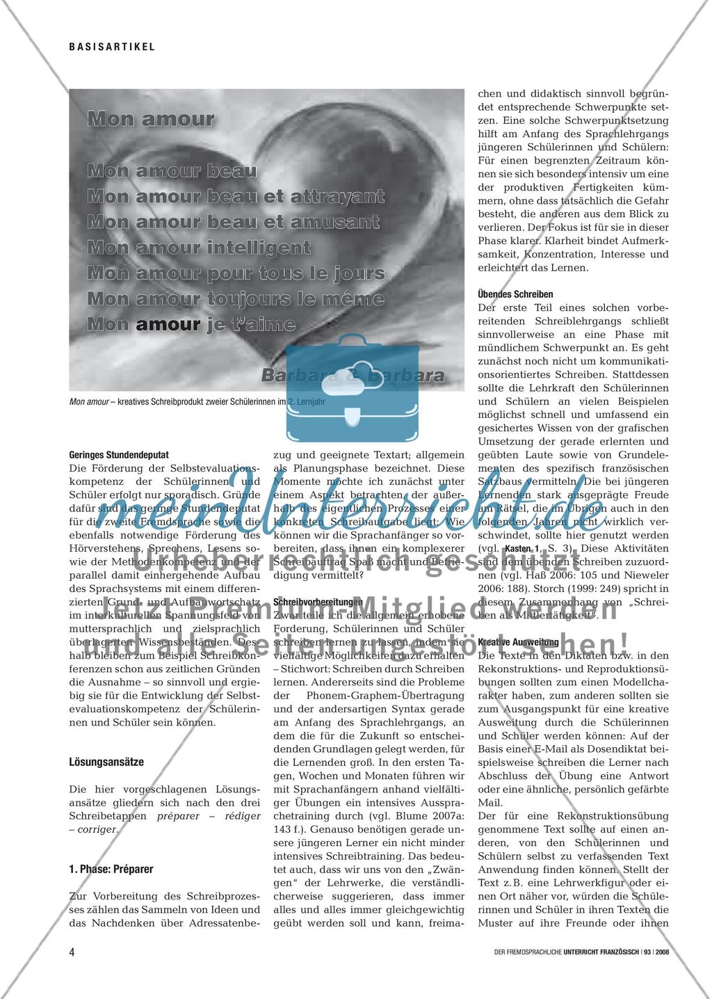 Préparer – rédiger – corriger- Zum Aufbau von Schreibkompetenz Preview 3