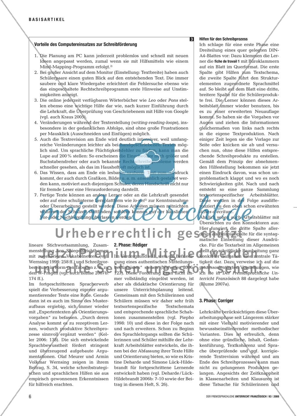Préparer – rédiger – corriger- Zum Aufbau von Schreibkompetenz Preview 5