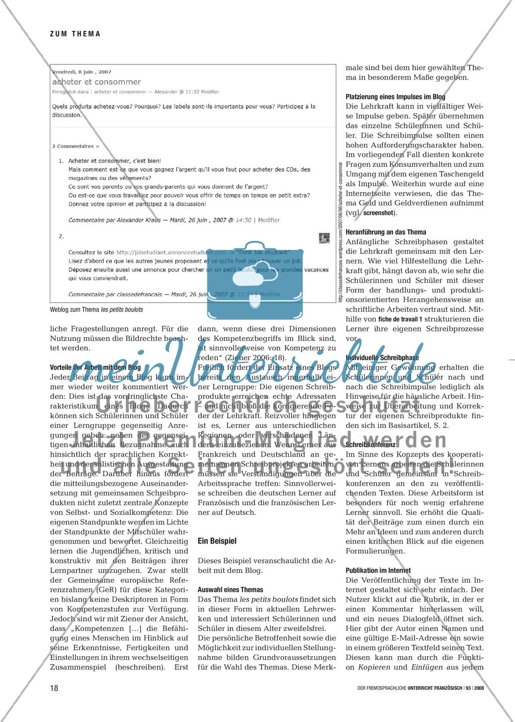 Je blogue, donc je suis - Weblogs für handlungsorientierte Schreibprozesse nutzen Preview 3
