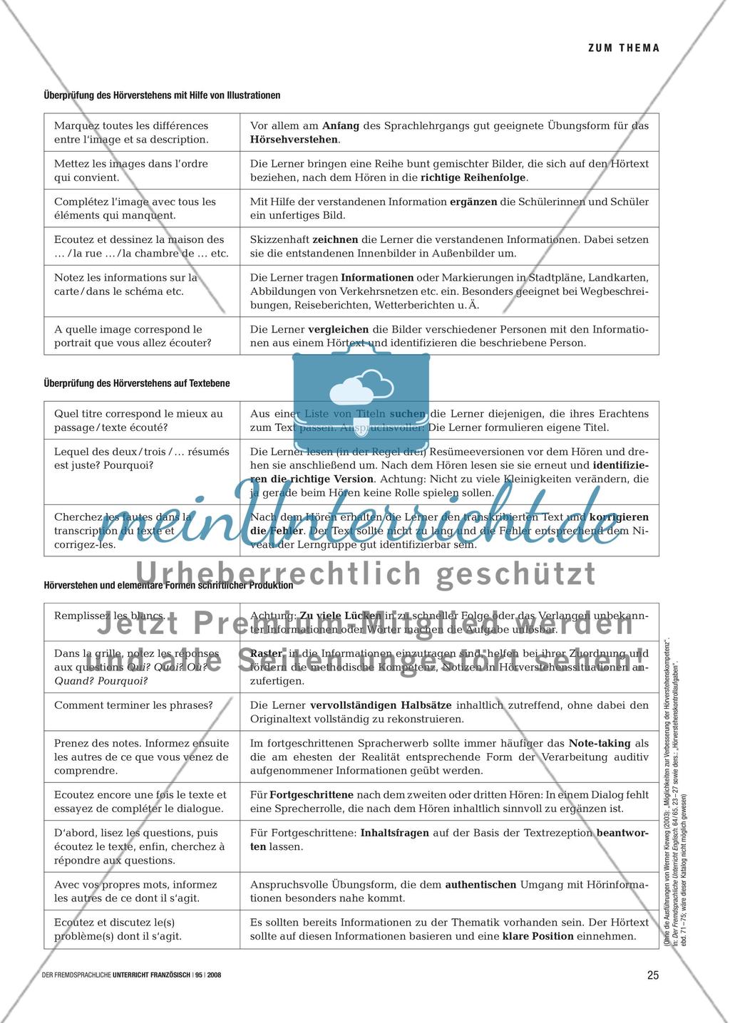 Hörverstehen konkret - Übungs- und Überprüfungsformen im Überblick Preview 2
