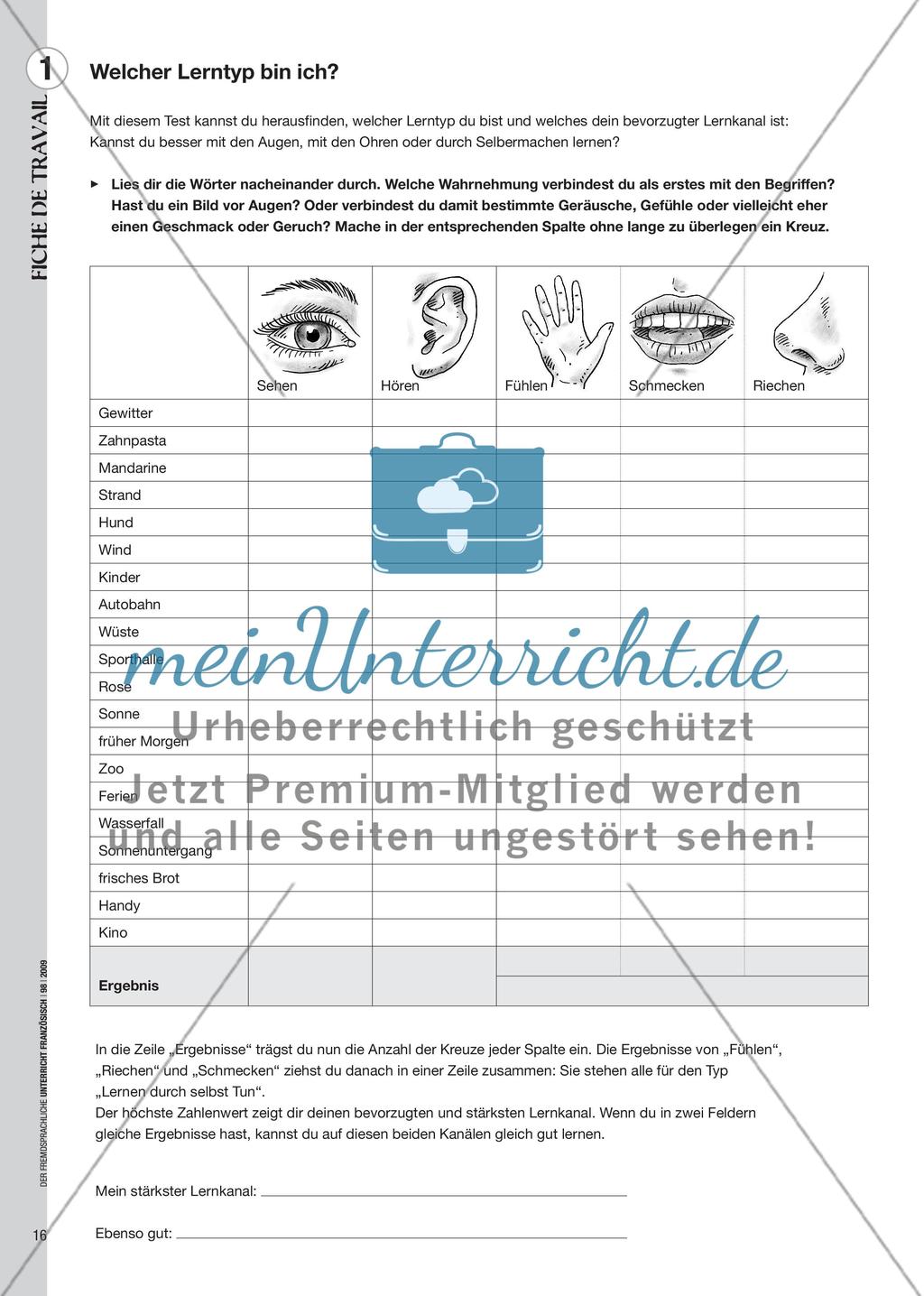 Welcher Lerntyp bin ich? - Mit lerntypgemäßen Techniken effektiver lernen Preview 5