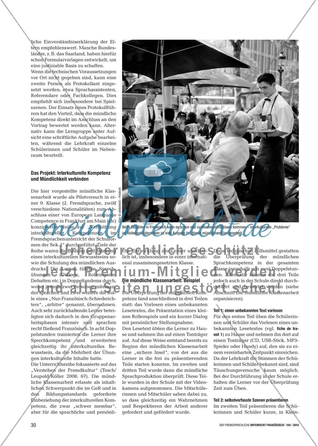 Mündlichkeit überprüfen - Mündliche Klassenarbeiten planen, durchführen, bewerten Preview 2