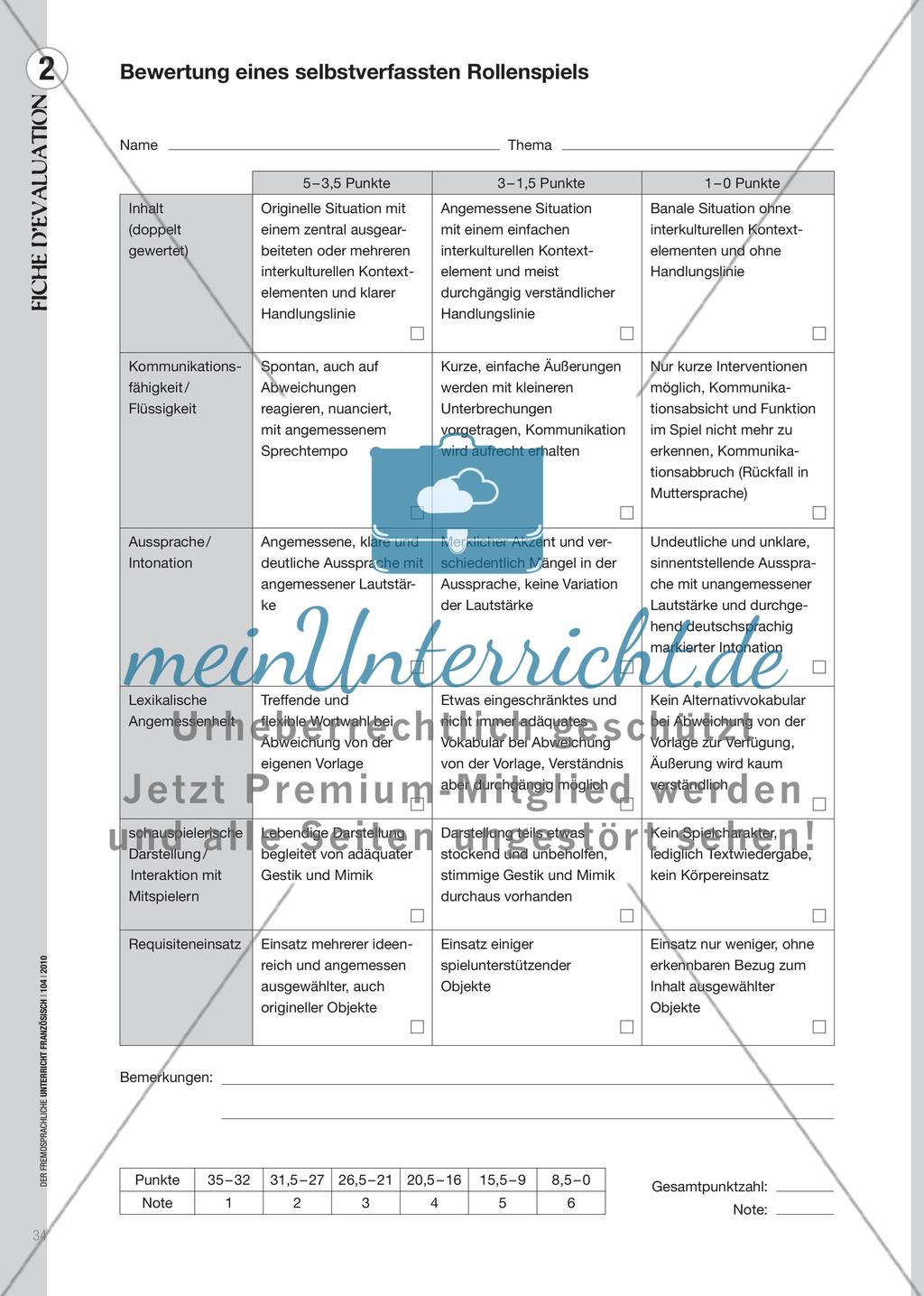 Mündlichkeit überprüfen - Mündliche Klassenarbeiten planen, durchführen, bewerten Preview 6