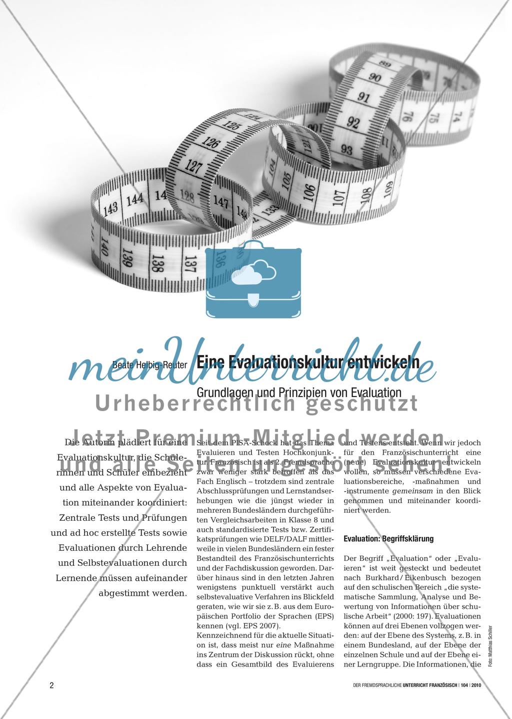 Eine Evaluationskultur entwickeln - Grundlagen und Prinzipien von Evaluation Preview 1