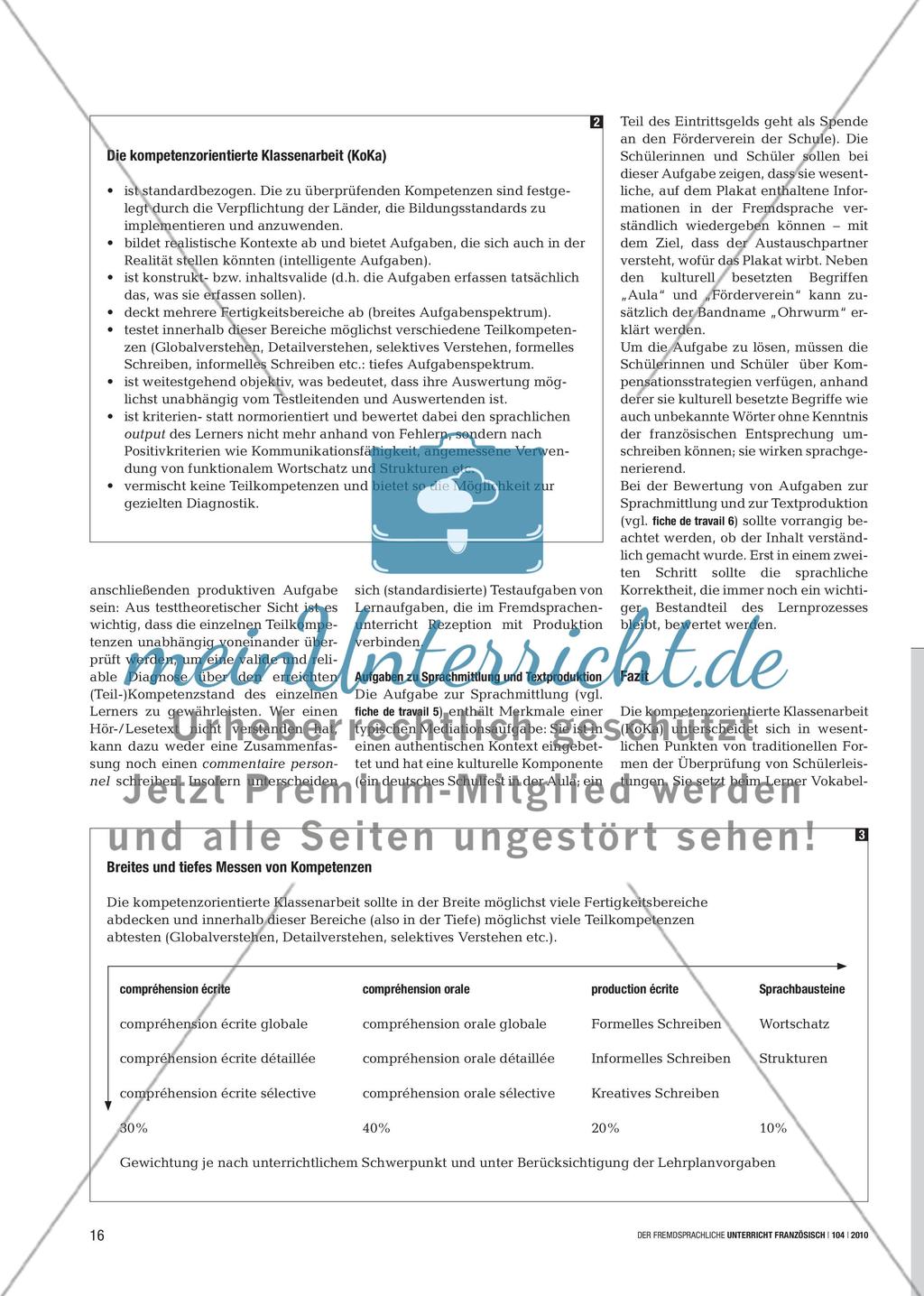 Die kompetenzorientierte Klassenarbeit - Neue Aufgabenformate zur Messung von kommunikativen Fertigkeiten Preview 3