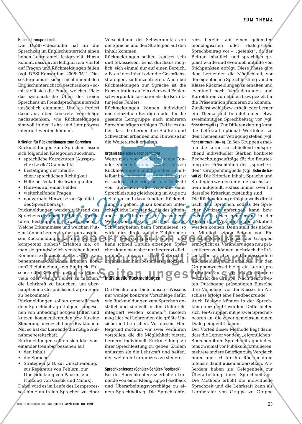 Sprechkonferenz und Lernempfehlung - Durch individuelle Rückmeldungen Sprechen fördern Preview 2