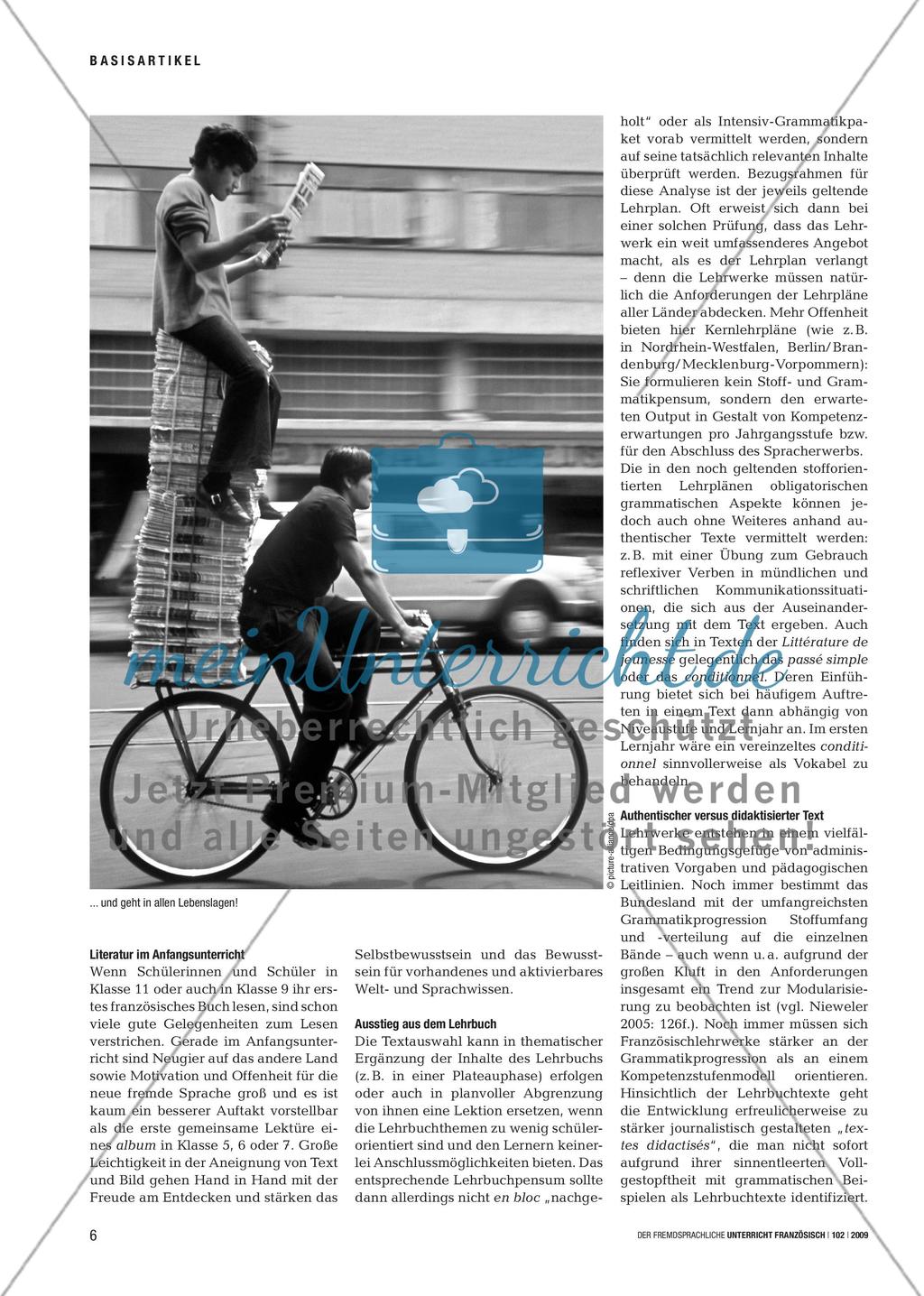 Pour le plaisir de lire - Mit Littérature de jeunesse zum Lesen motivieren Preview 5