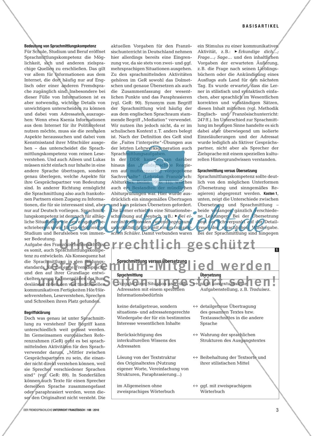 Verständigung im Austausch - Grundlagen, Bedeutung und Potenzial von Sprachmittlung Preview 2