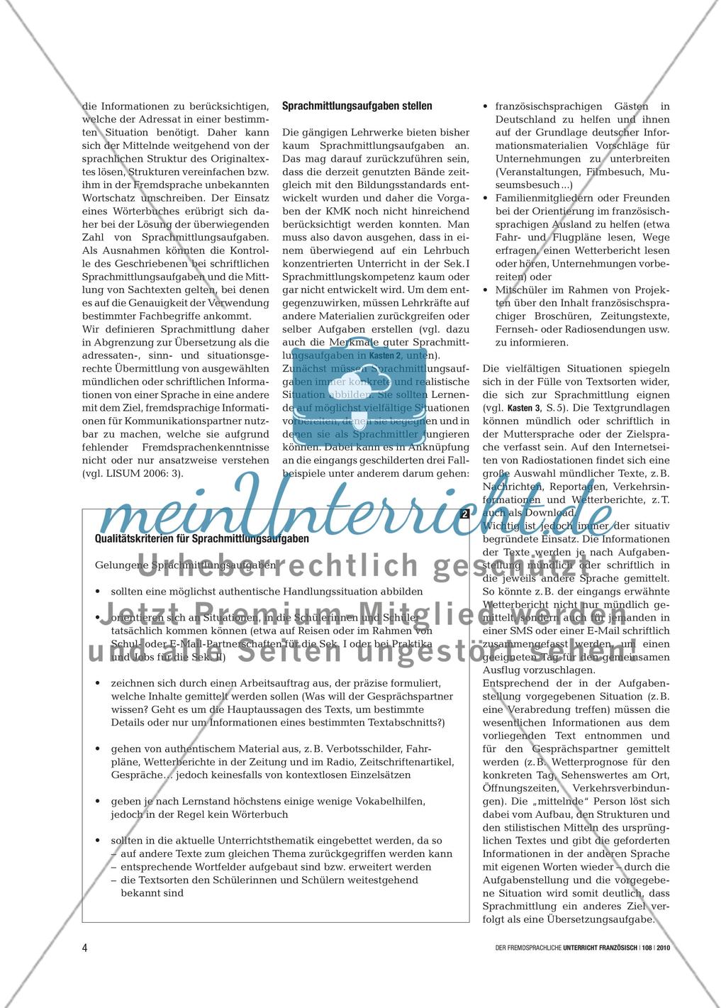 Verständigung im Austausch - Grundlagen, Bedeutung und Potenzial von Sprachmittlung Preview 3