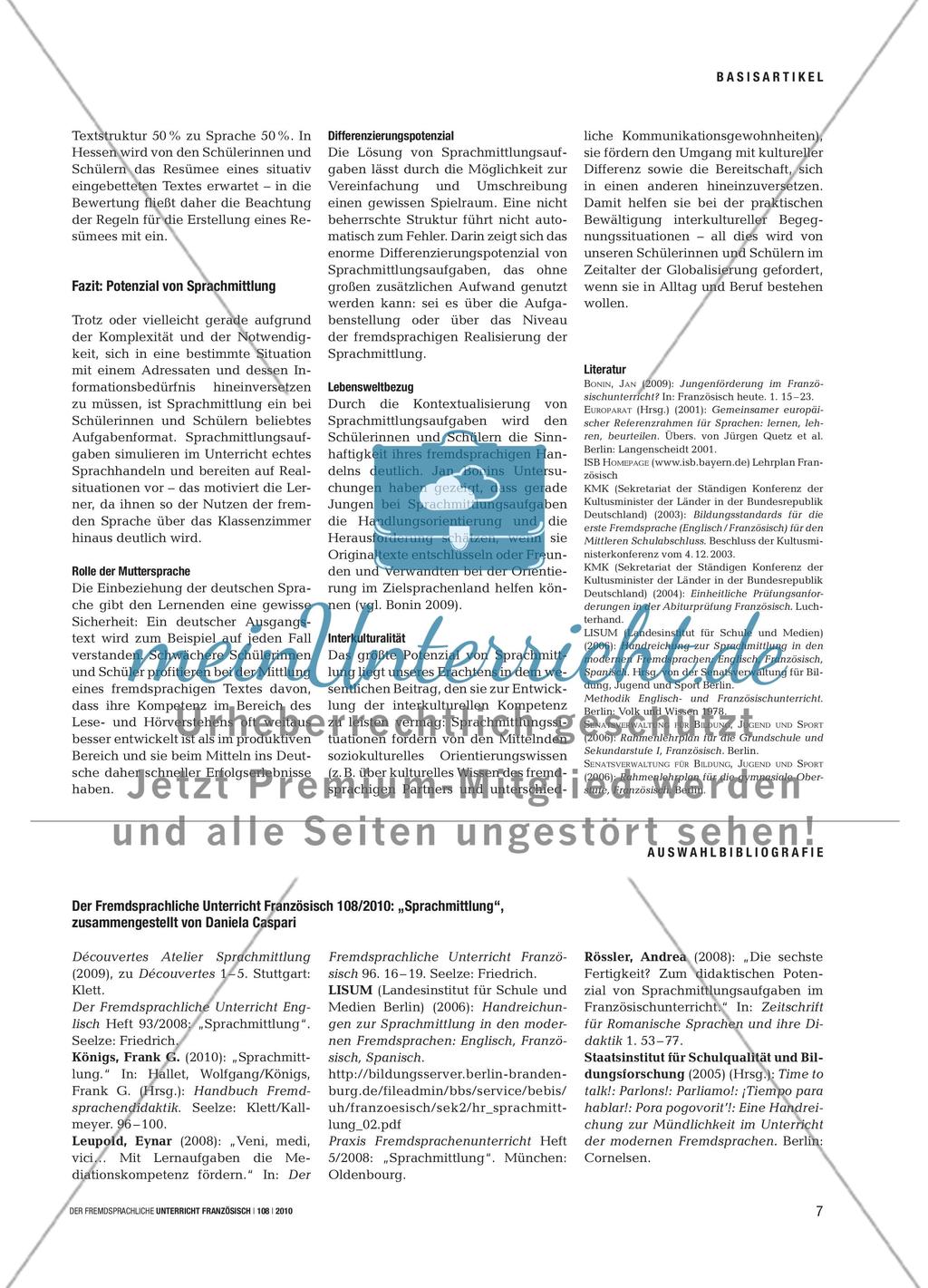 Verständigung im Austausch - Grundlagen, Bedeutung und Potenzial von Sprachmittlung Preview 6