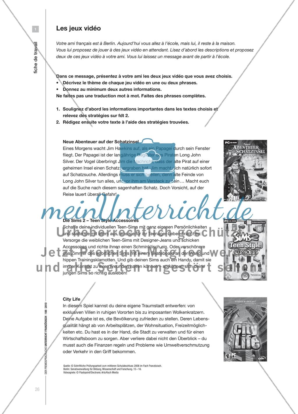 Que faire à Berlin le week-end? - Schriftliche Sprachmittlung vorbereiten und bewerten Preview 5