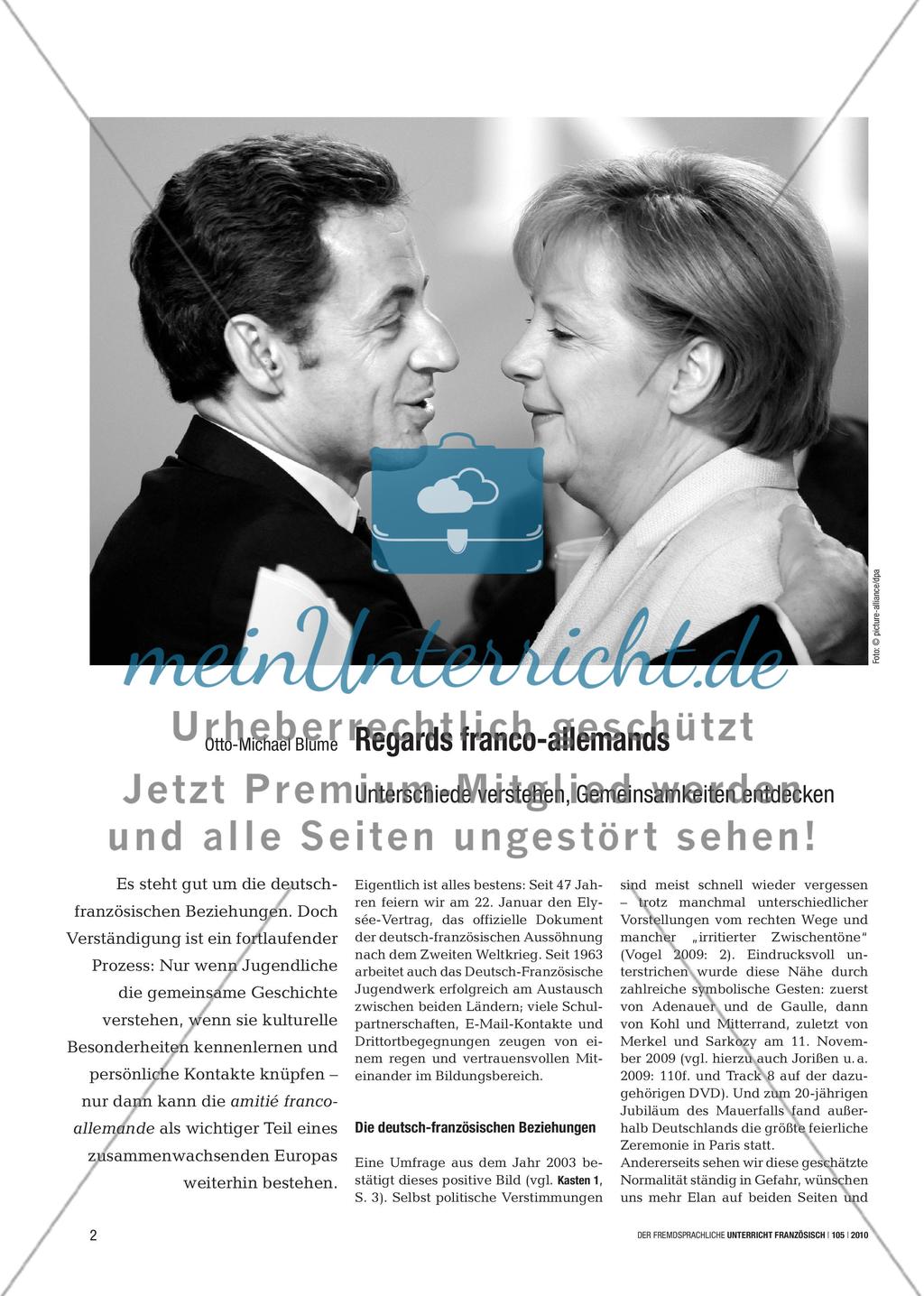 Regards franco-allemands - Unterschiede verstehen, Gemeinsamkeiten entdecken Preview 1