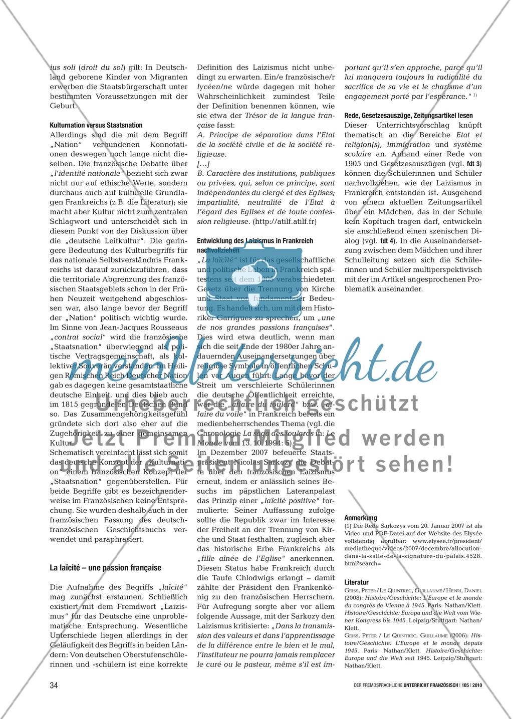 „Die Nation“ = „la Nation“? - Begriffe im historischen Kontext vergleichen Preview 3