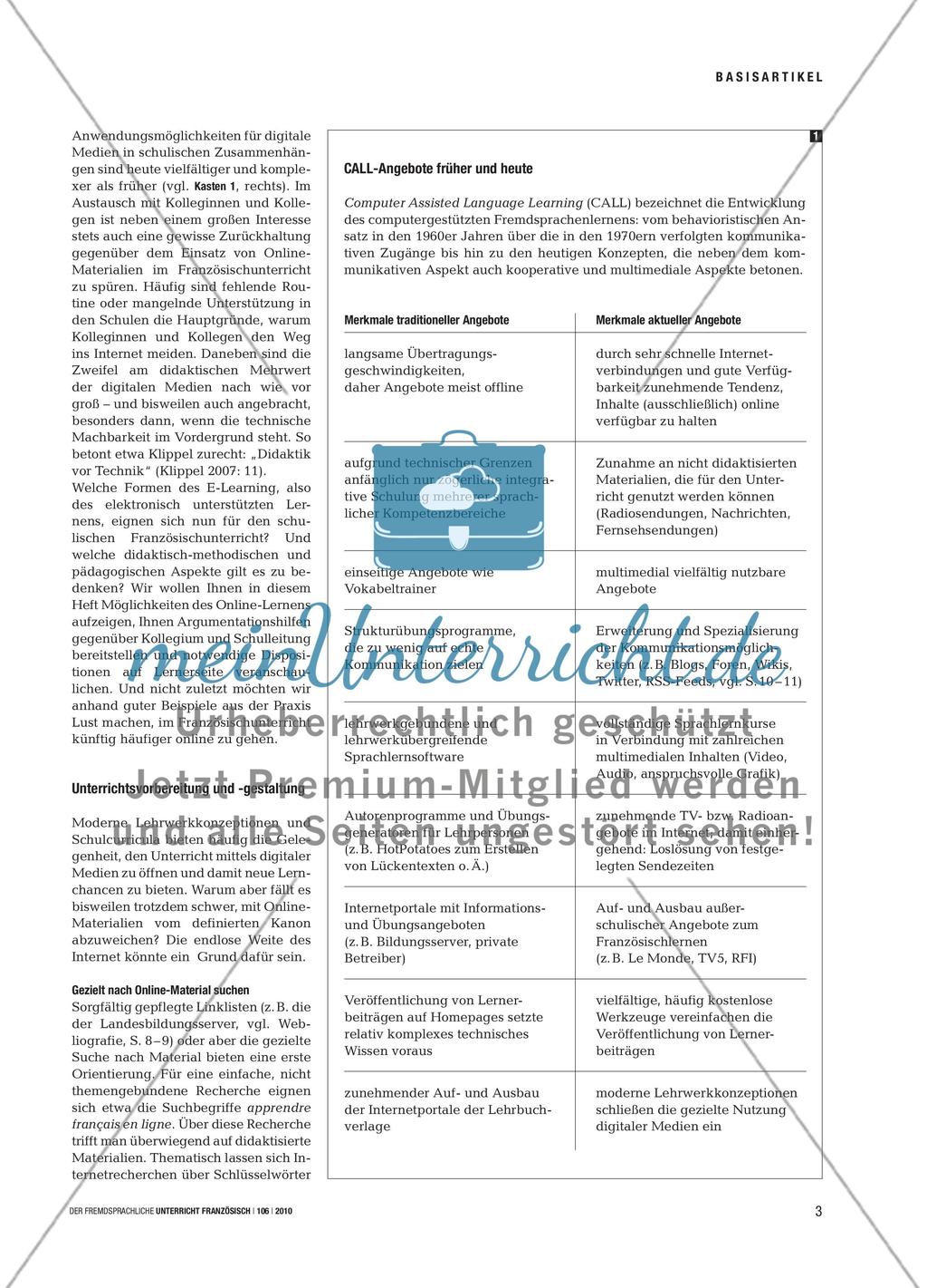 Le français en ligne - Neue Chancen und Herausforderungen digitaler Medien Preview 2