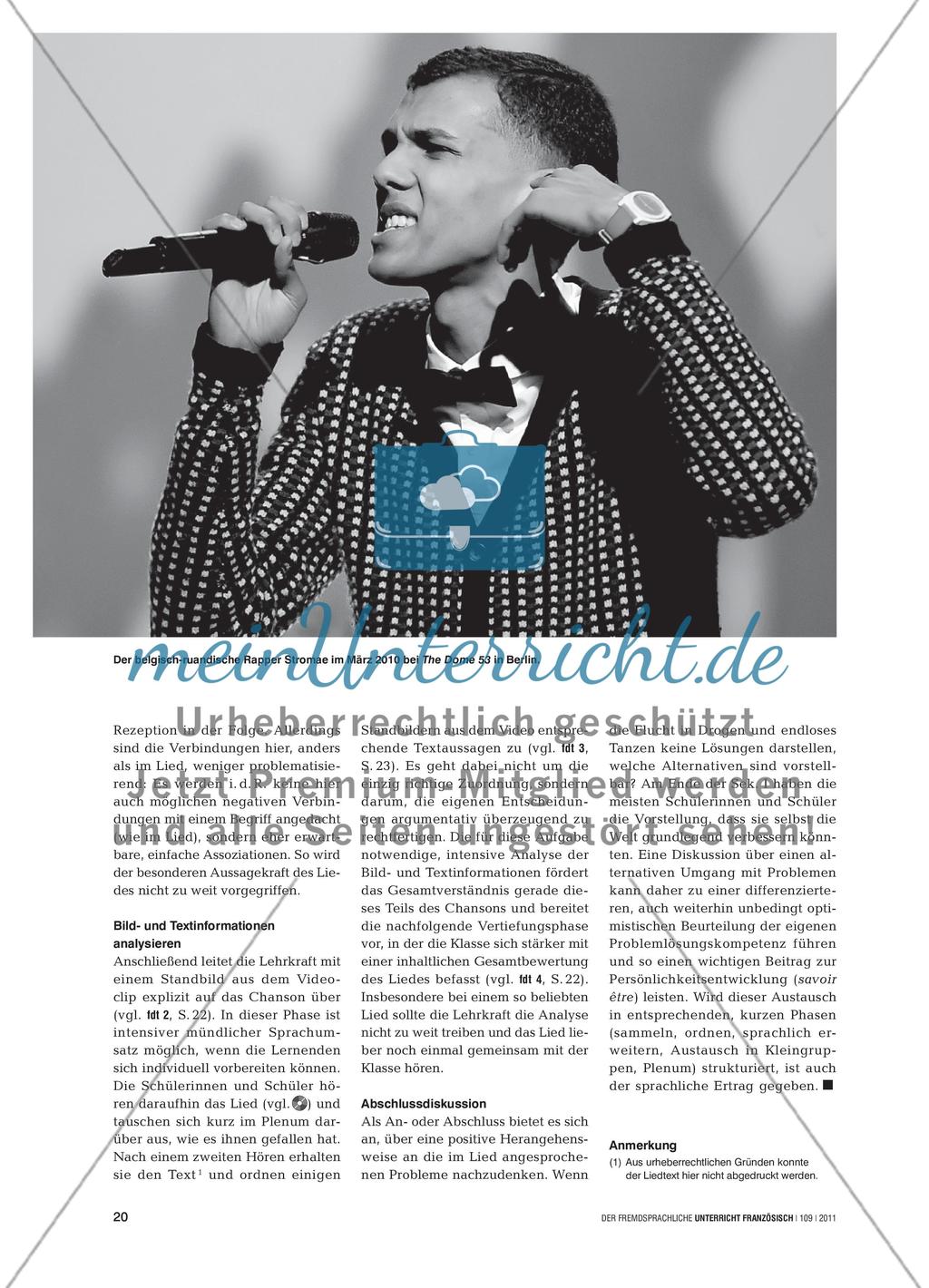 «Qui dit taf te dit les thunes» - Die Struktur Qui dit…dit zu Stromaes Alors on danse Preview 3