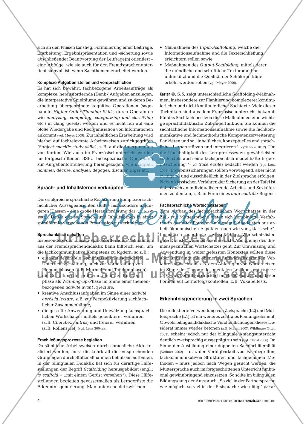 Comment aborder l’enseignement bilingue? - Bilinguale Unterrichtsvorhaben planen und durchführen Preview 3