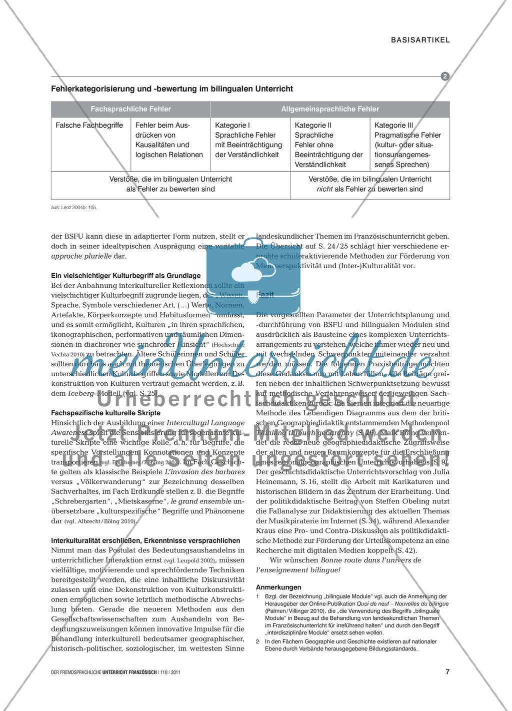 Comment aborder l’enseignement bilingue? - Bilinguale Unterrichtsvorhaben planen und durchführen Preview 6