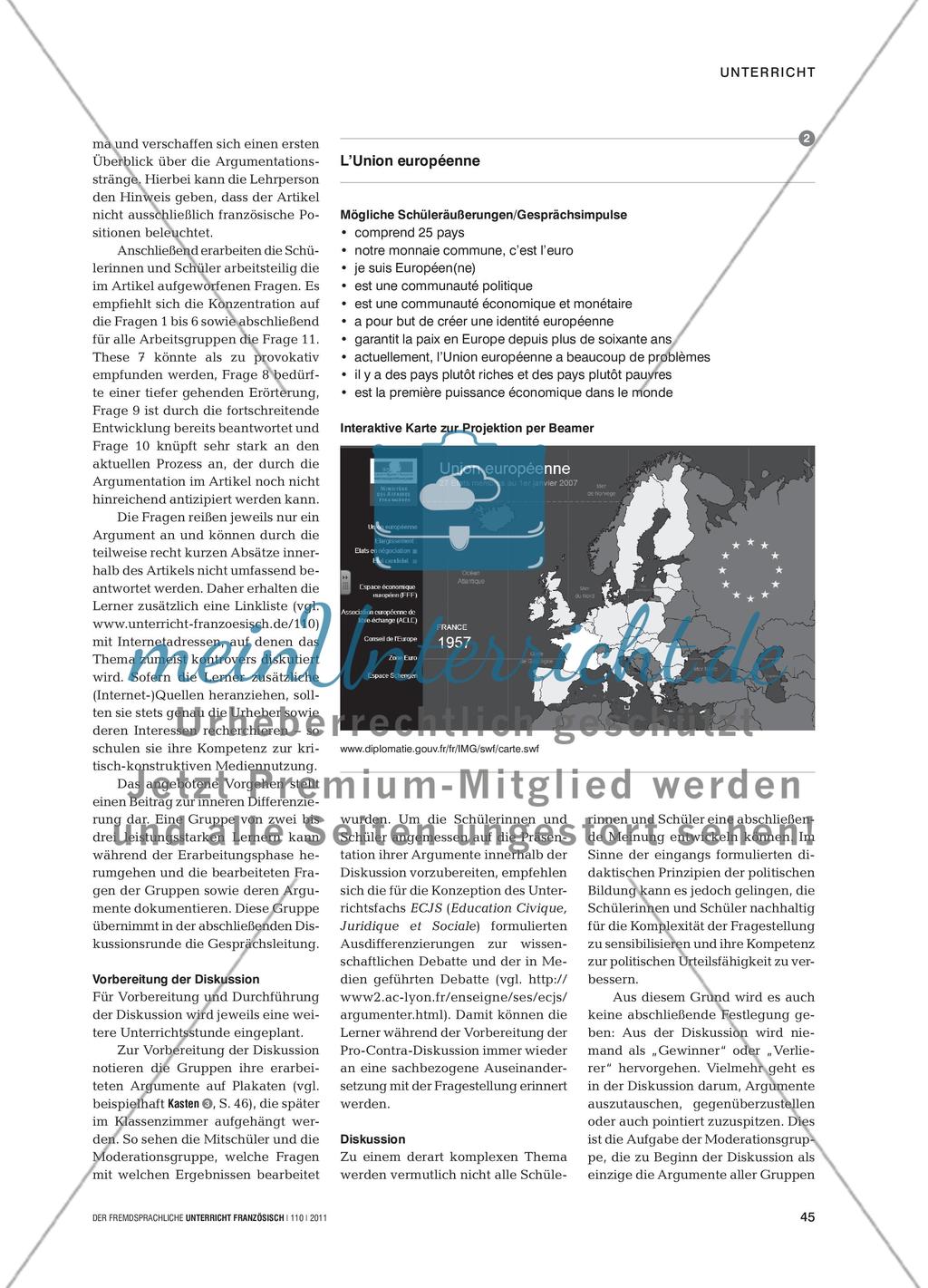 La Turquie dans l’Union européenne: pour ou contre? - Urteilsbildung in einer Pro-Contra- Diskussion entwickeln Preview 4