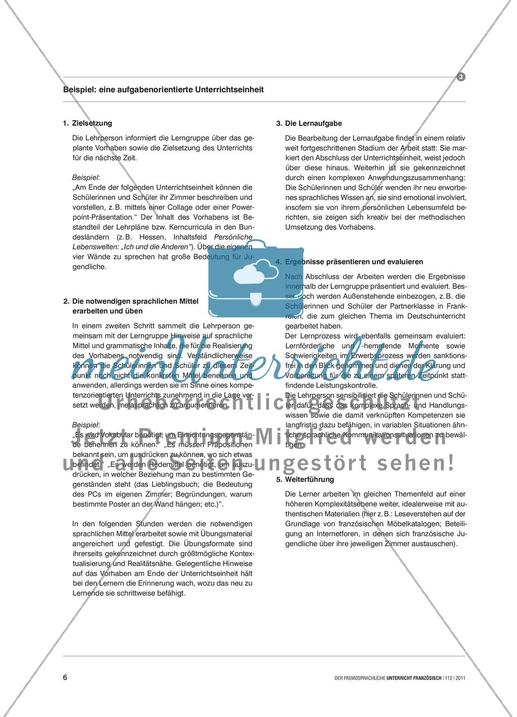 La tâche: von der Übung zur Aufgabe - Kompetenzentwicklung und Aufgabenorientierung Preview 5