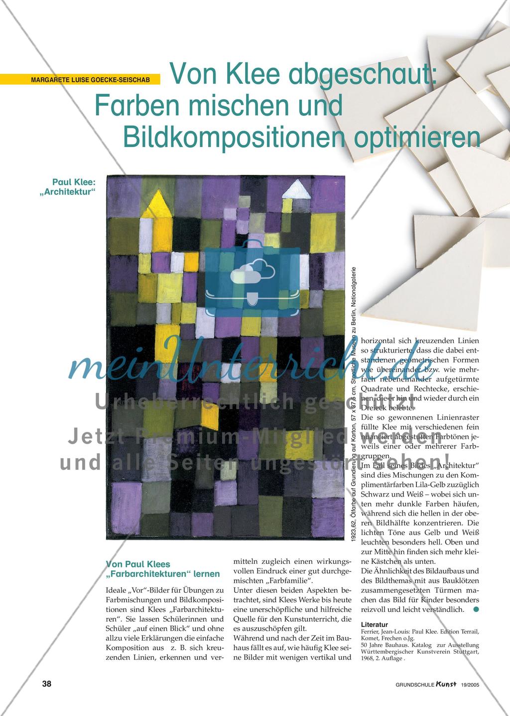 Von Klee abgeschaut: Farben mischen und Bildkompositionen optimieren Preview 1