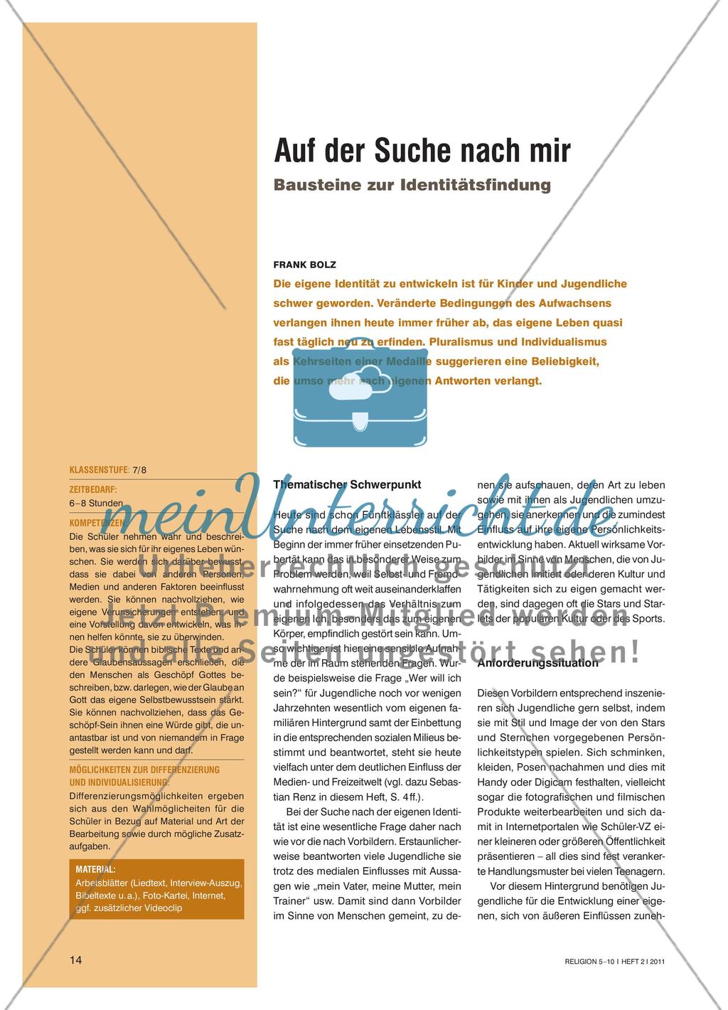 Auf der Suche: Bausteine zur Identitätsfindung Preview 1