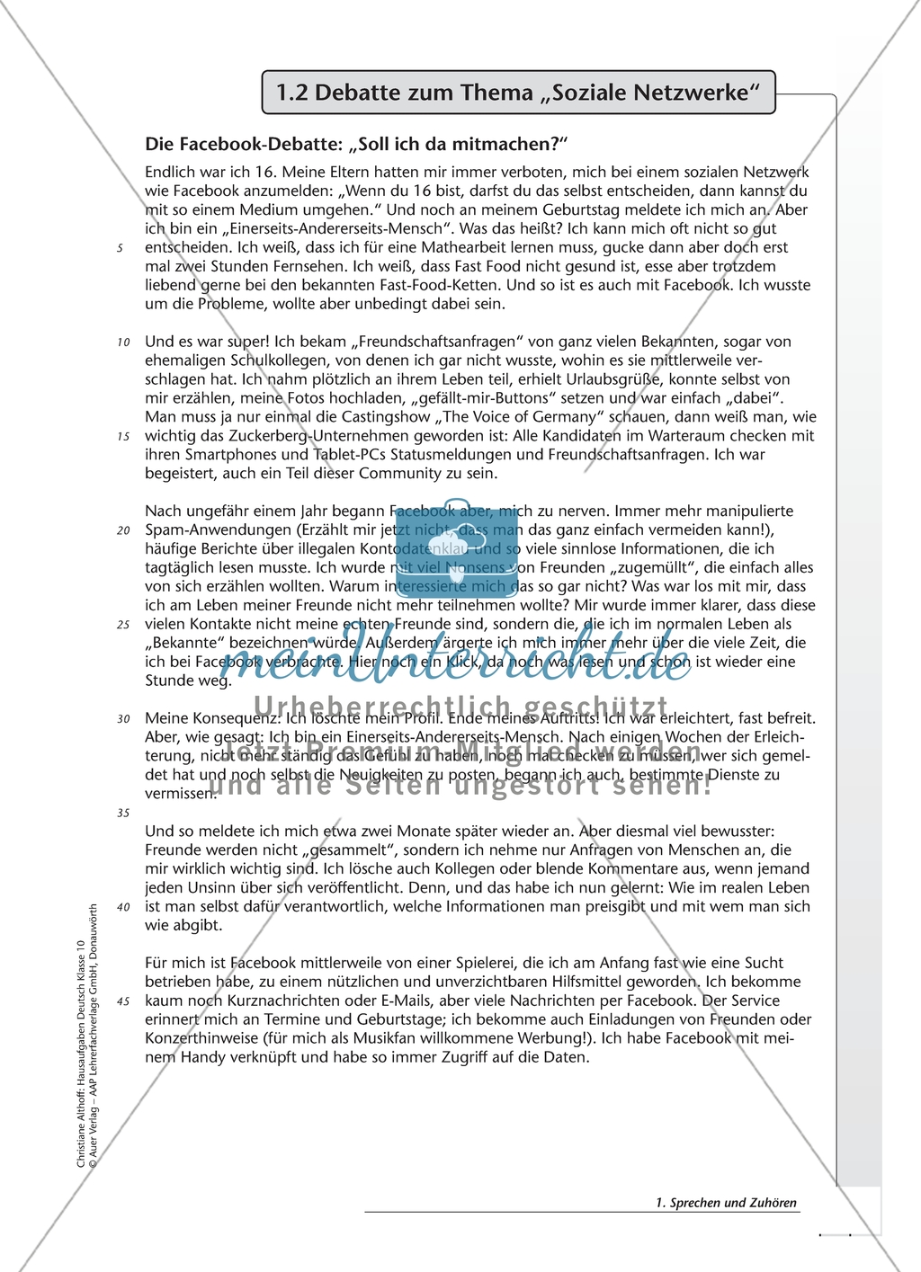 Vortragstechniken: Fünfsatz- und Rhetorikübung Preview 2