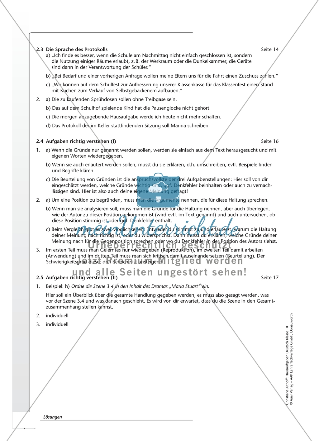 Aufgaben richtig verstehen: Operatoren. Arbeitsmaterial mit Erläuterungen Preview 5